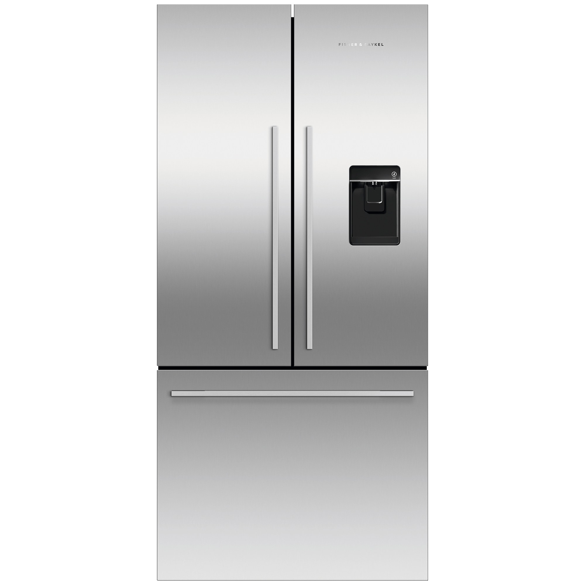 Fisher & Paykel Series 7 31 in. 16.9 cu. ft. Smart Counter Depth French Door Refrigerator with Water Dispenser - Stainless Steel, , hires