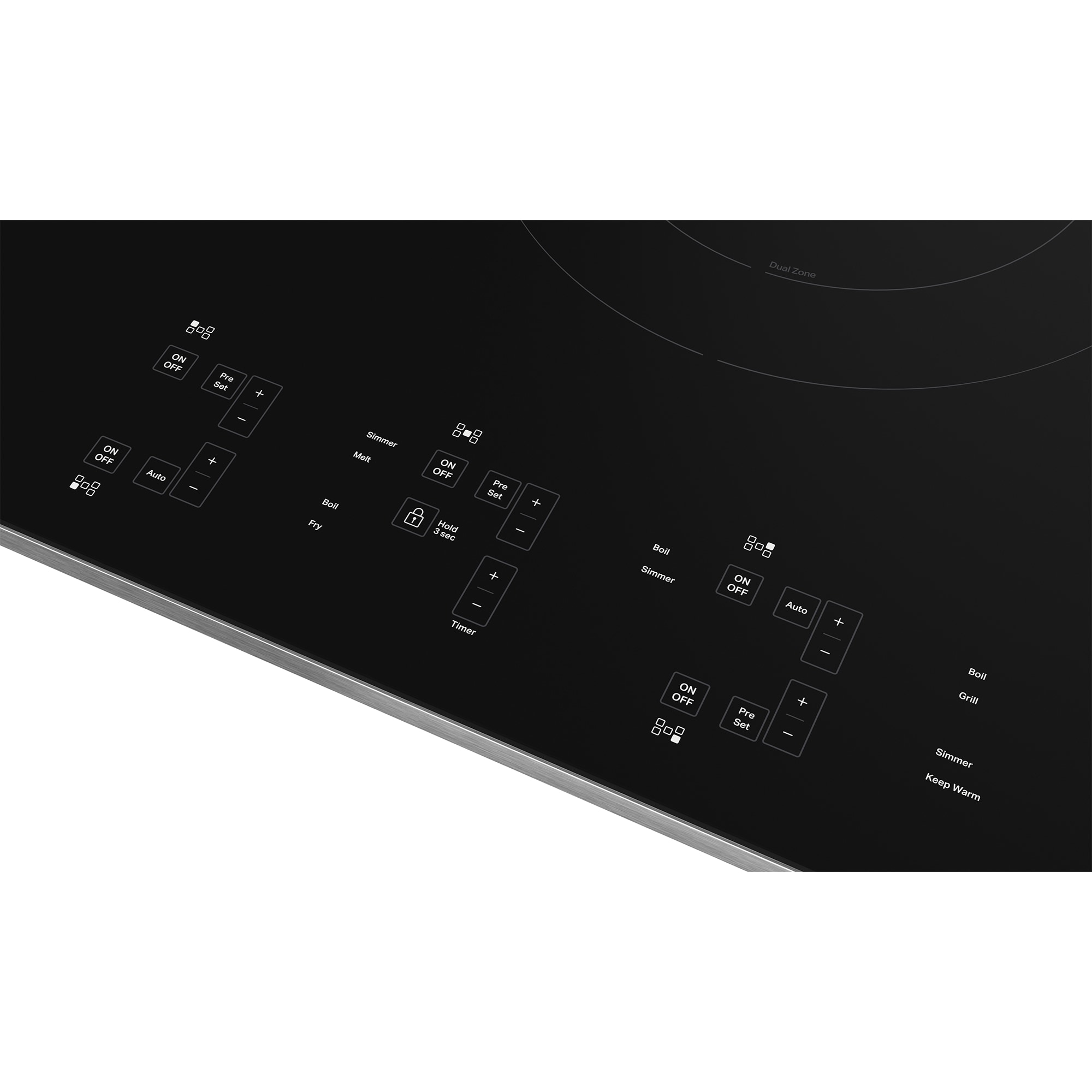 KitchenAid 36 in. 5-Burner Induction Cooktop with Simmer Burner & Power Burner - Stainless Steel, , hires