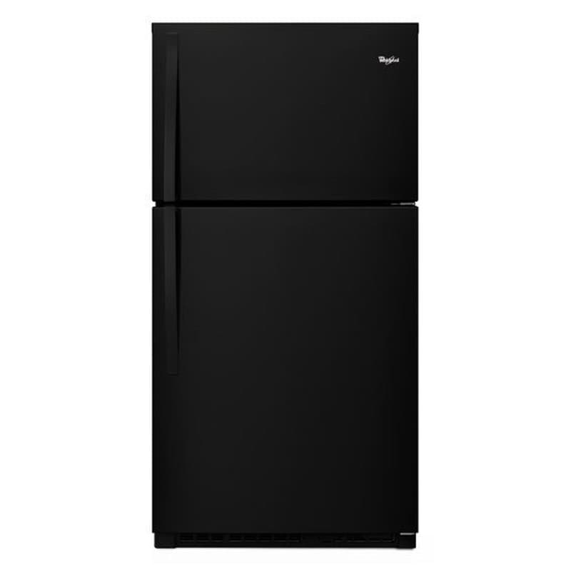 Whirlpool 33 in. 21.3 cu. ft. Top Freezer Refrigerator - Black, Black, hires