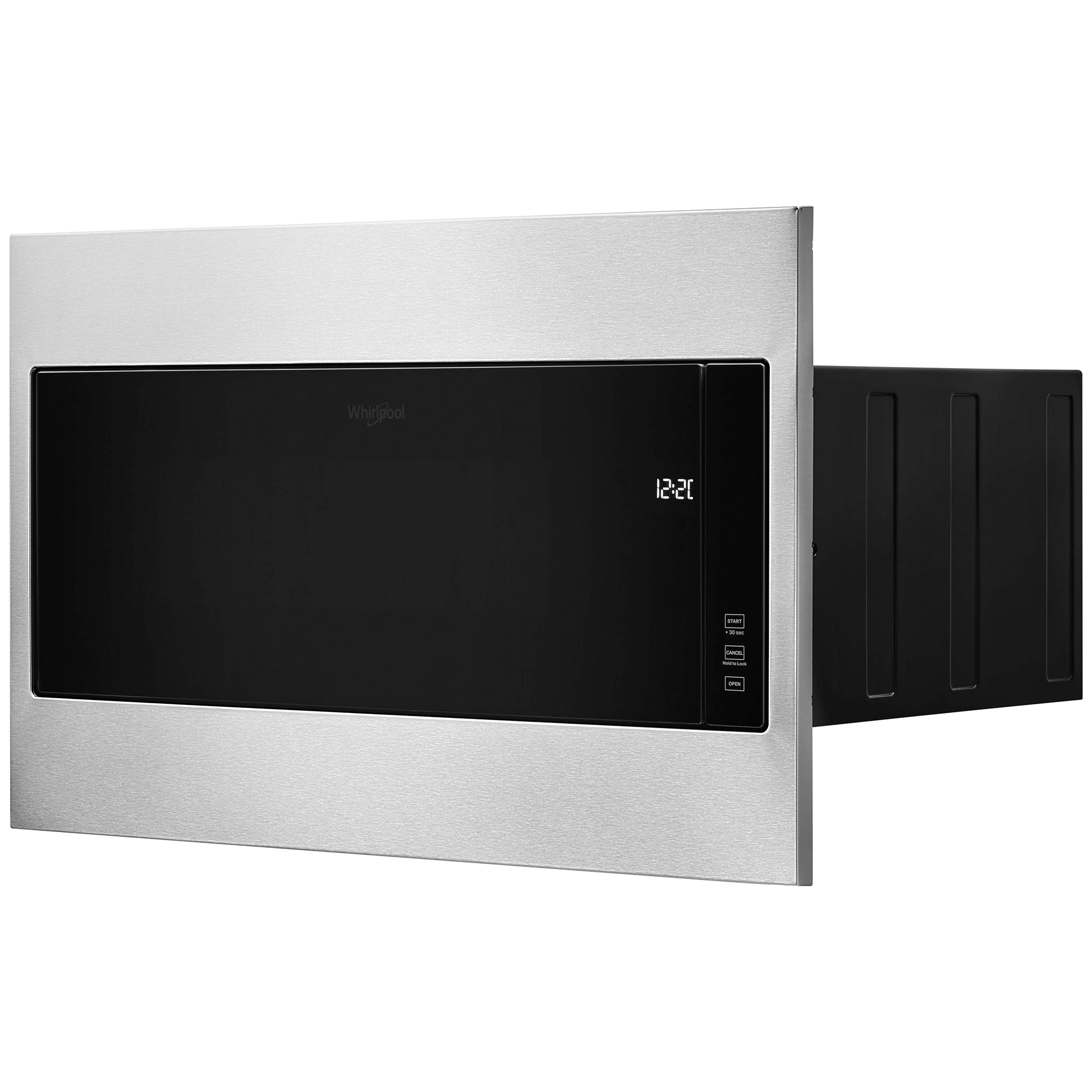 Whirlpool 30 in. 1.1 cu. ft. 1000W Low Profile Built-In Microwave - Stainless Steel, , hires
