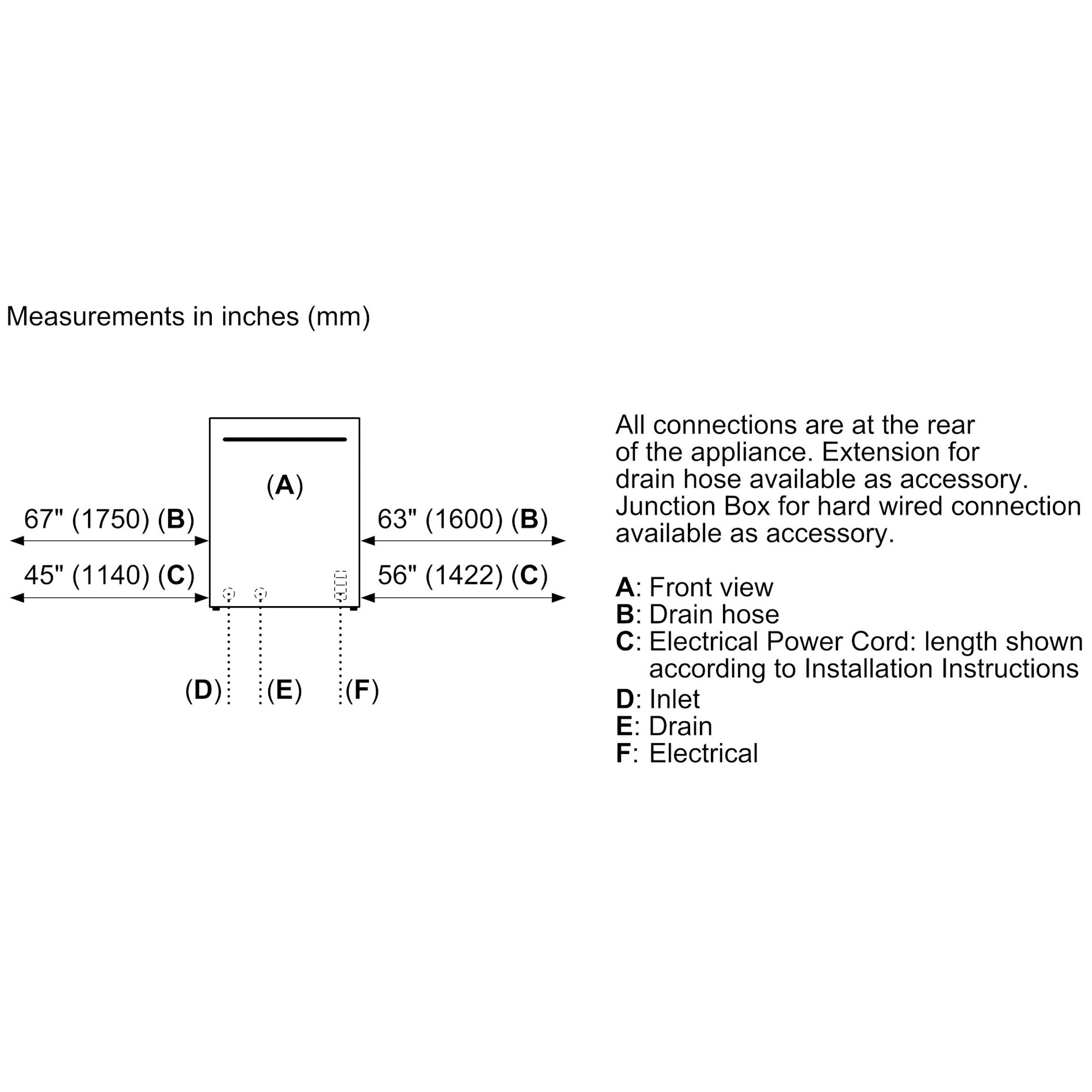 Bosch 300 Series 24 in. Top Control Smart Dishwasher with 46 dBa Sound Level, 3rd-Rack, PureDry & Pocket - White, White, hires