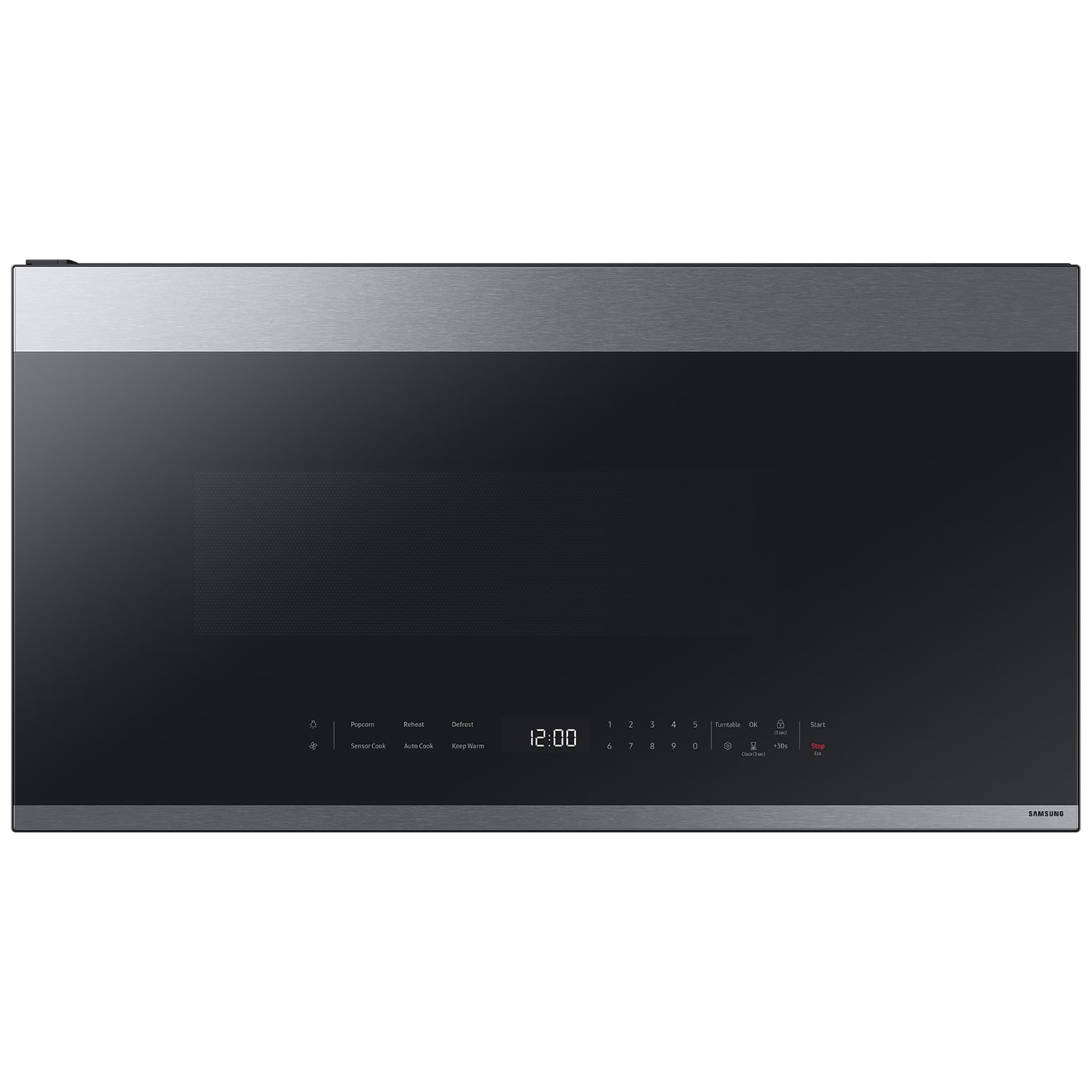 Samsung Bespoke 30 in. 2.1 cu. ft. 1000W Smart Over-the-Range Microwave with 400 CFM & Sensor Cooking - Stainless Steel, Stainless Steel, hires