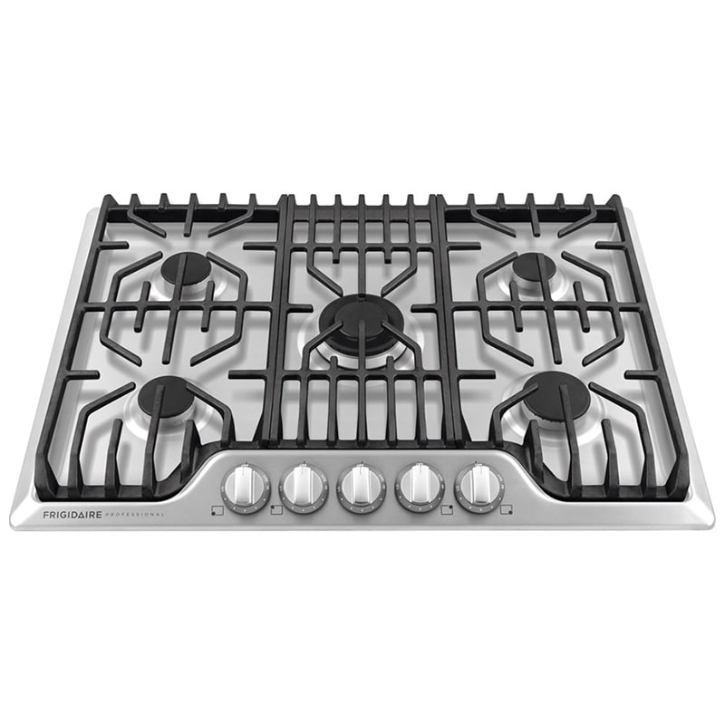 Frigidaire Professional 36 in. 5-Burner Natural Gas Cooktop with Griddle, Simmer Burner & Power Burner - Stainless Steel, , hires
