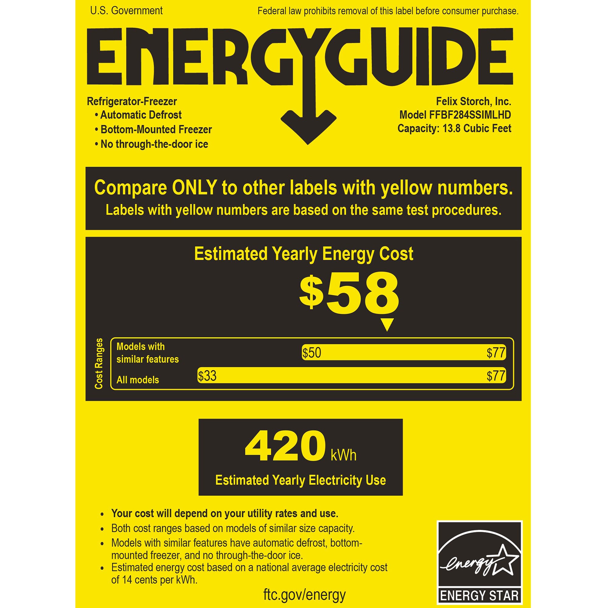 Summit Thin Line Series 28 in. 13.8 cu. ft. Counter Depth Left-Hinged Bottom Freezer Refrigerator with Ice Maker - Stainless Steel, , hires