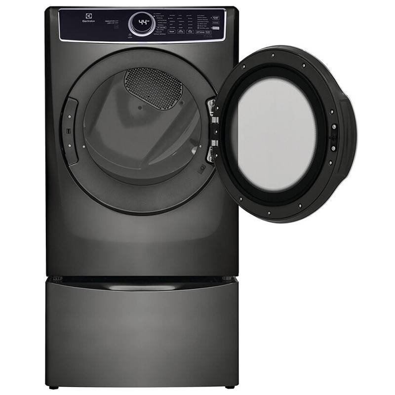 Electrolux 500 Series 27 in. 8.0 cu. ft. Stackable Electric Dryer with Predictive Dry, Instant Refresh, Perfect Steam & Sanitize Cycle - Titanium, Titanium, hires