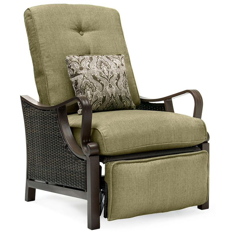 Hanover Ventura Patio Furniture Luxury Recliner Meadow Green P.C
