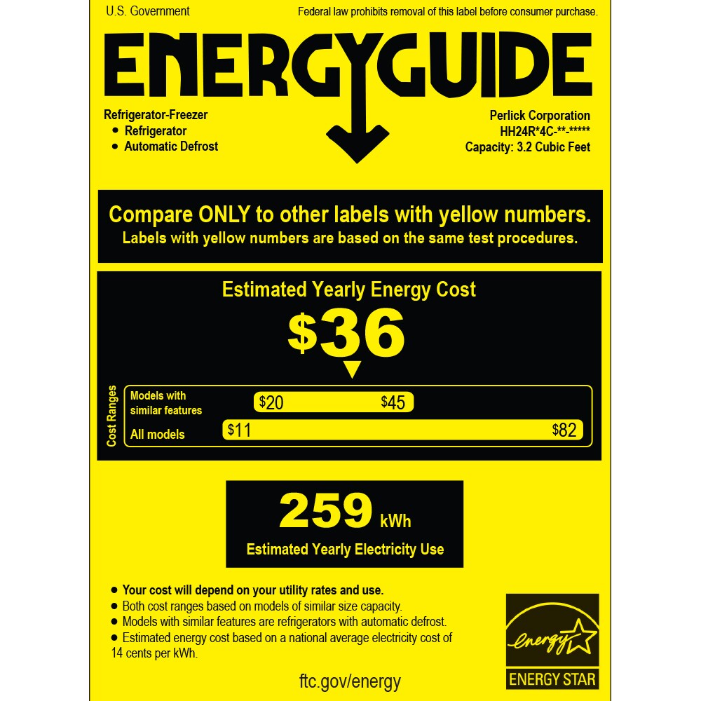 Perlick Signature Series 24 in. BuiltIn 3.1 cu. ft. Undercounter