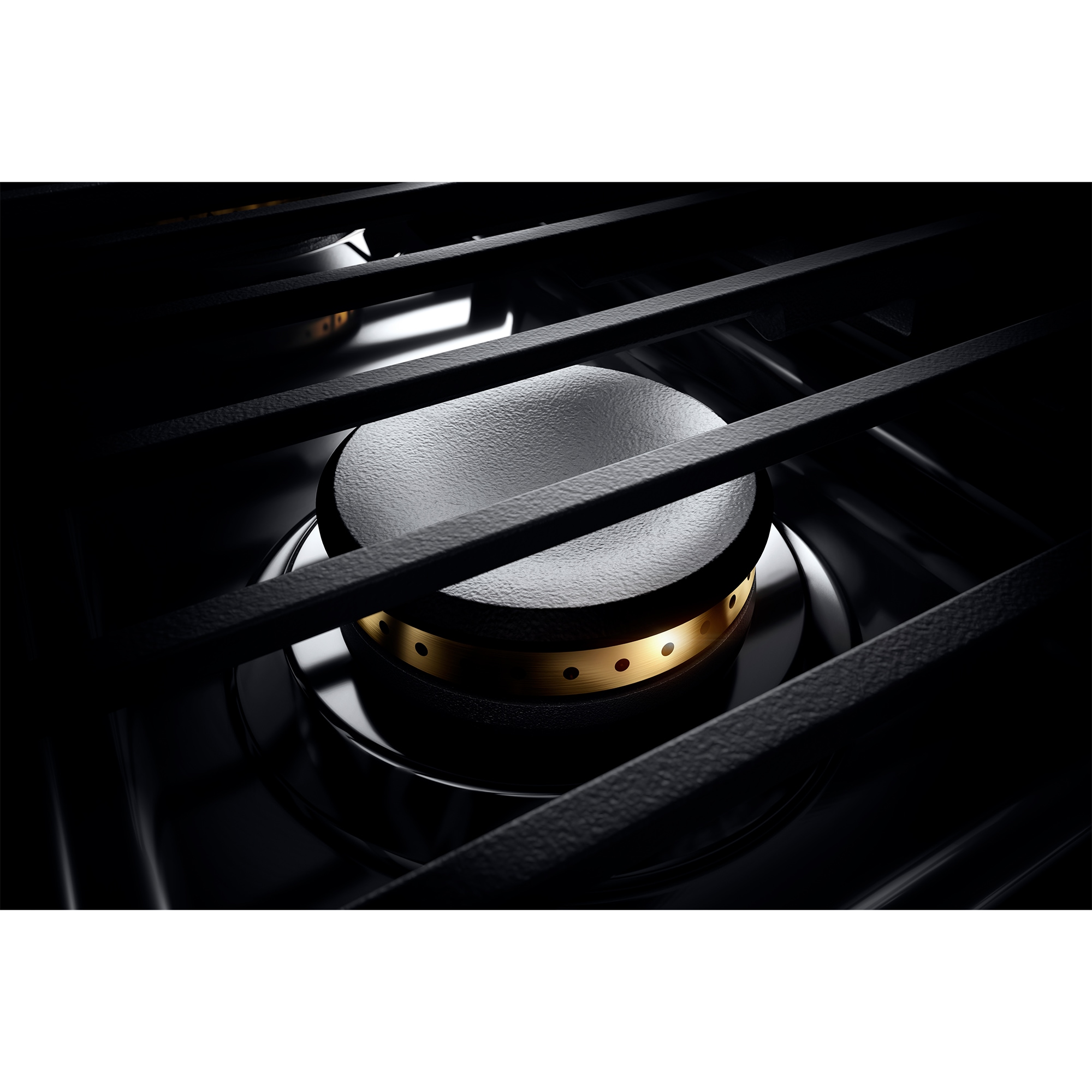 JennAir Noir Series 36 in. 5.1 cu. ft. Smart True European Convection Dual Fuel Range with 4 Sealed Burners & Griddle - Stainless Steel, , hires
