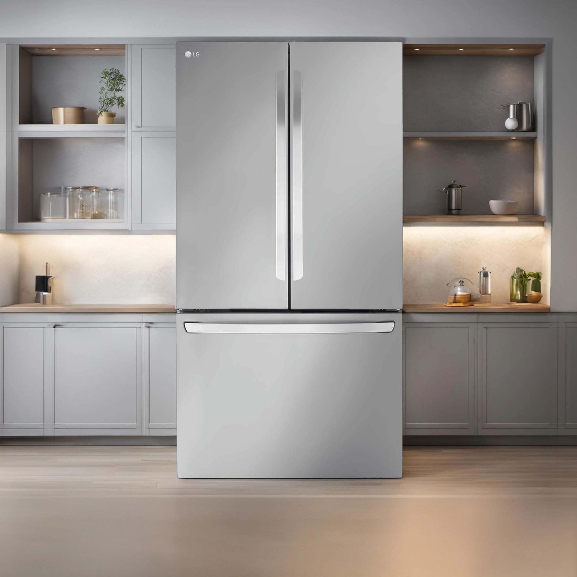 LG 36 in. 31.7 cu. ft. Smart French Door Refrigerator with Internal Water Dispenser - PrintProof Stainless Steel, , hires