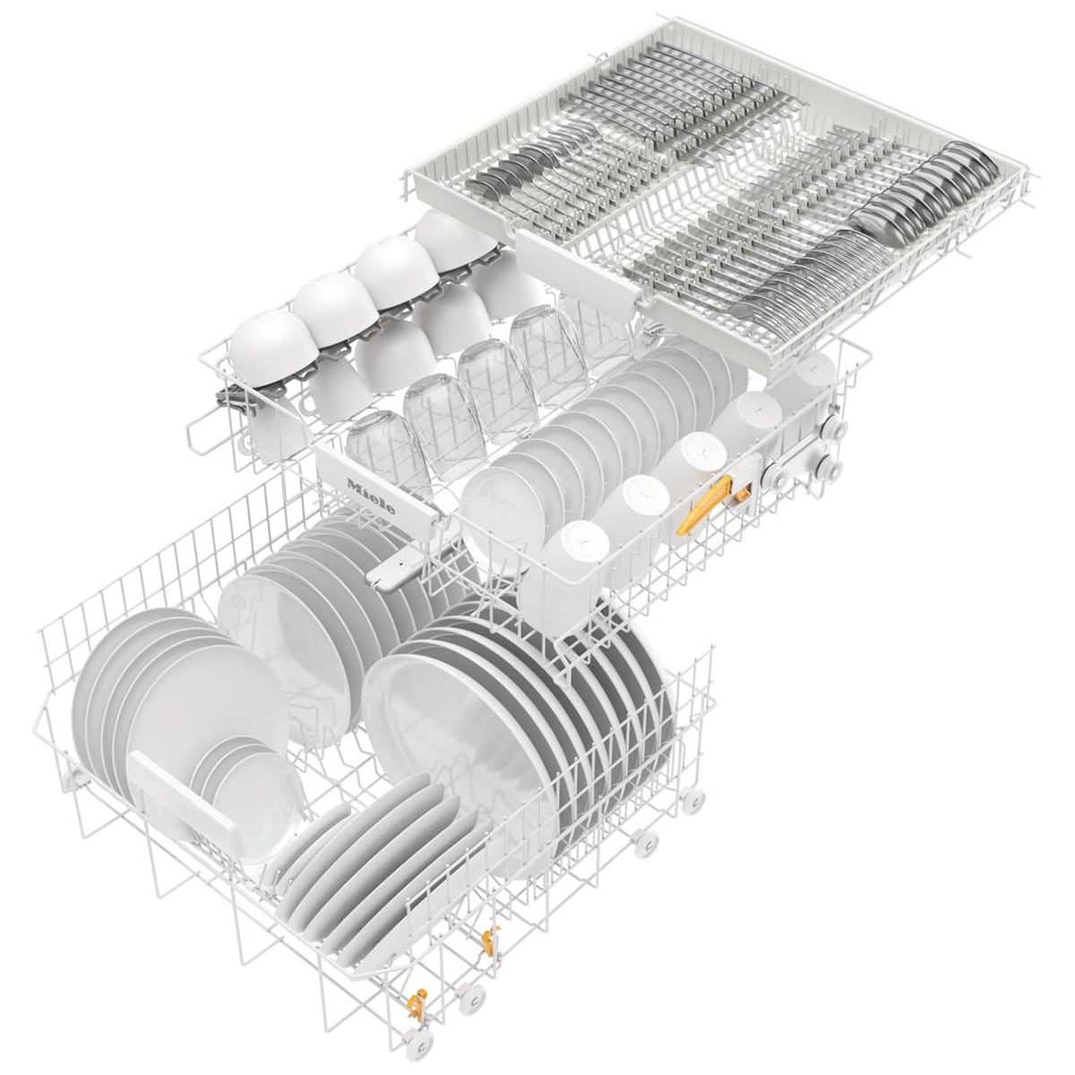 Miele 24 in. Top Control Dishwasher with 44 dBa Sound Level, 3rd-Rack & Pocket - Stainless Steel, , hires