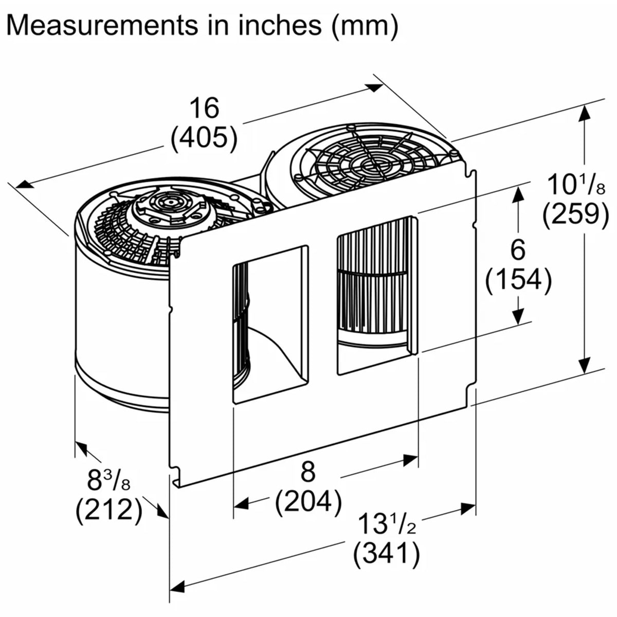 Thermador Heritage 700 CFM Internal Blower for Range Hoods, , hires