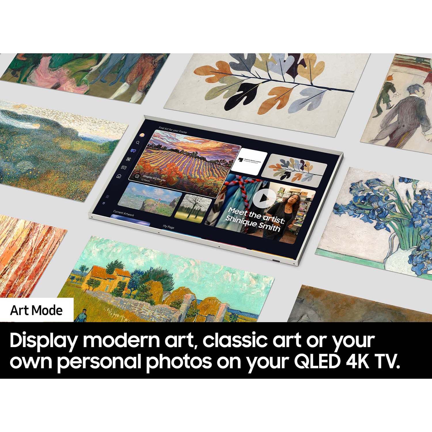 Samsung - 65" Class The Frame (LS03D) Series QLED 4K UHD Smart Tizen TV, , hires