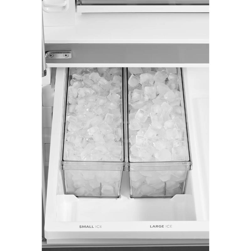 Midea 36 in. 31.7 cu. ft. Smart Garage-Ready French Door Refrigerator with Internal Water Dispenser - Stainless Steel, , hires