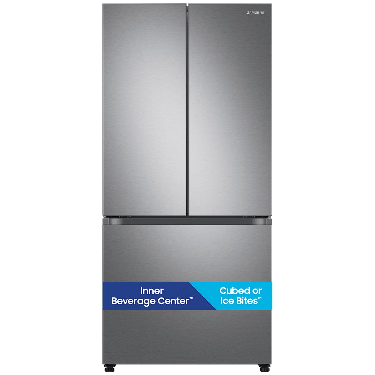 Samsung 33 in. 24.5 cu. ft. Smart French Door Refrigerator with Internal Water Dispenser - Fingerprint Resistant Stainless Steel, , hires