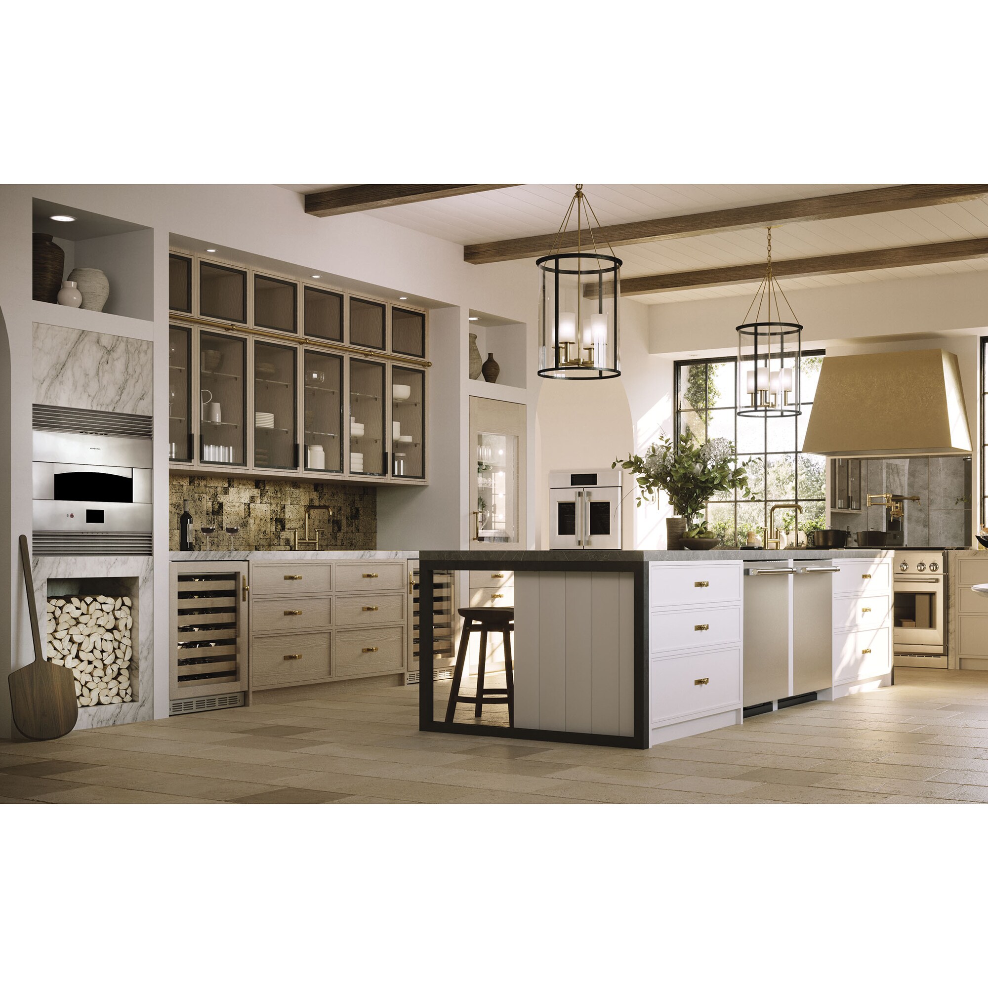 Monogram 24 in. Top Control Flush-Mount Smart Dishwasher with 39 dBa Sound Level, 3rd-Rack & Max Dry system - Stainless Steel, , hires