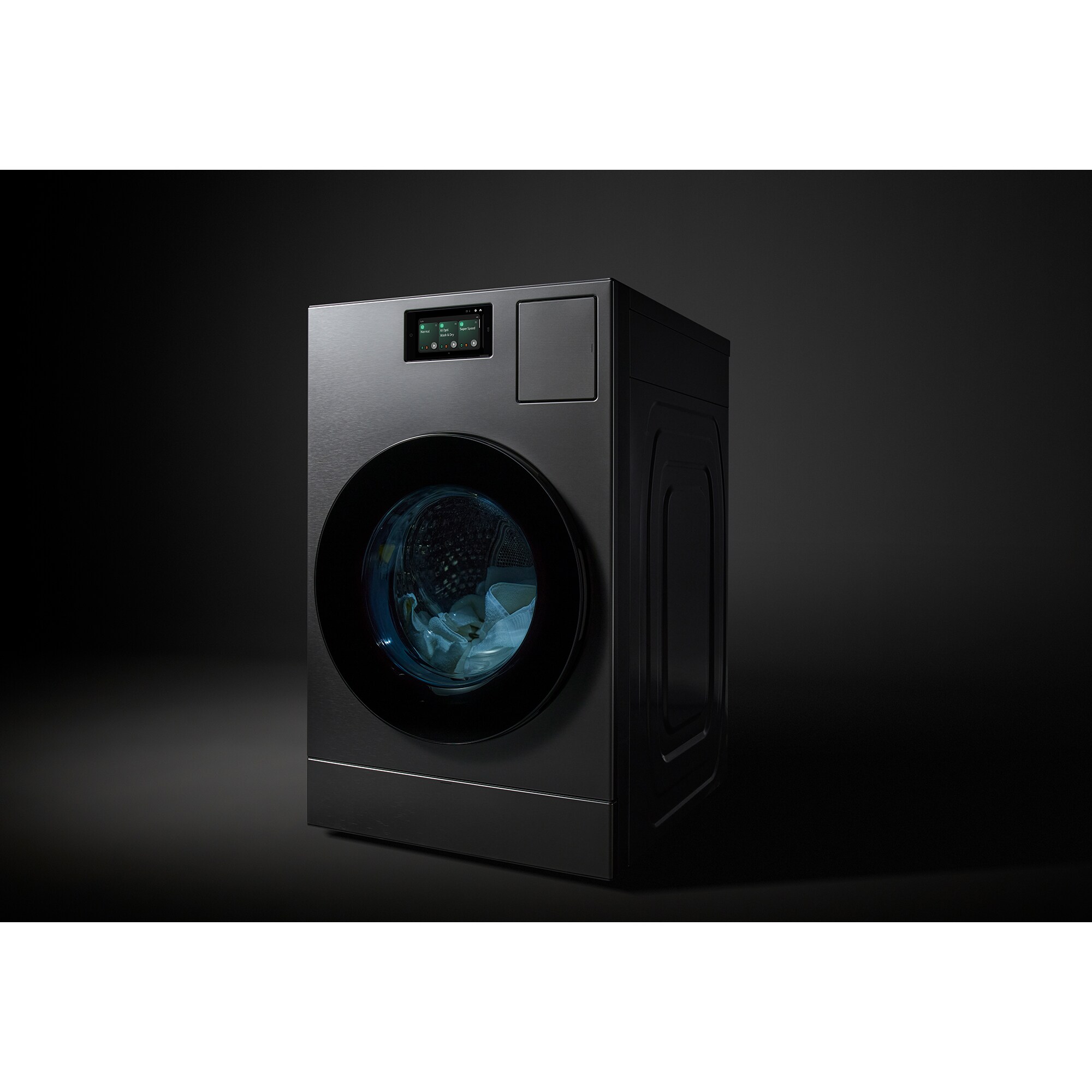 Samsung Bespoke 27 in. 5.3 cu. ft. Smart Electric Front Load Ventless All-in-One AI Combo with Heat Pump, Sanitize & Steam Cycle - Dark Steel, Dark Steel, hires