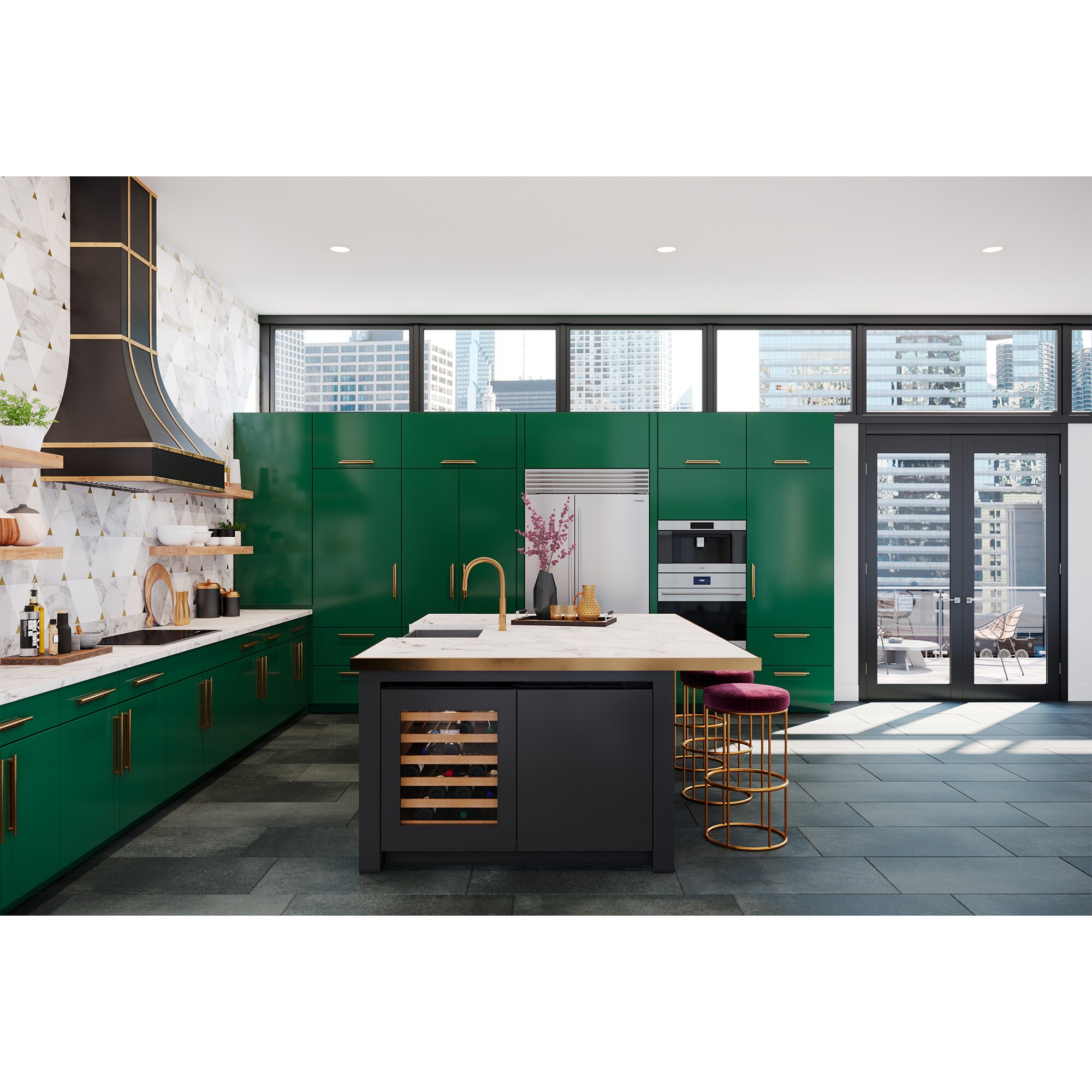 Wolf Transitional Series 36 in. Induction Cooktop with 5 Smoothtop Burners - Black, , hires