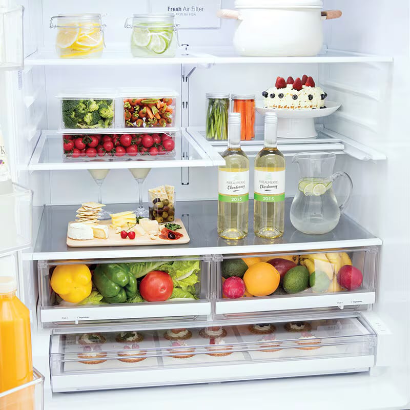 LG 36 in. 27.8 cu. ft. Smart 4-Door French Door Refrigerator with Ice & Water Dispenser - Stainless Steel, Stainless Steel, hires