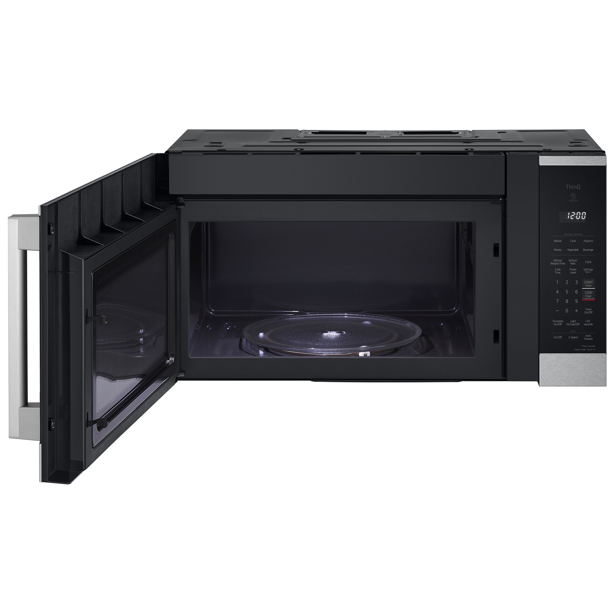 LG 30 in. 1.8 cu. ft. 1000W Smart Over-the-Range Microwave with 300 CFM & Sensor Cooking - PrintProof Stainless Steel, , hires