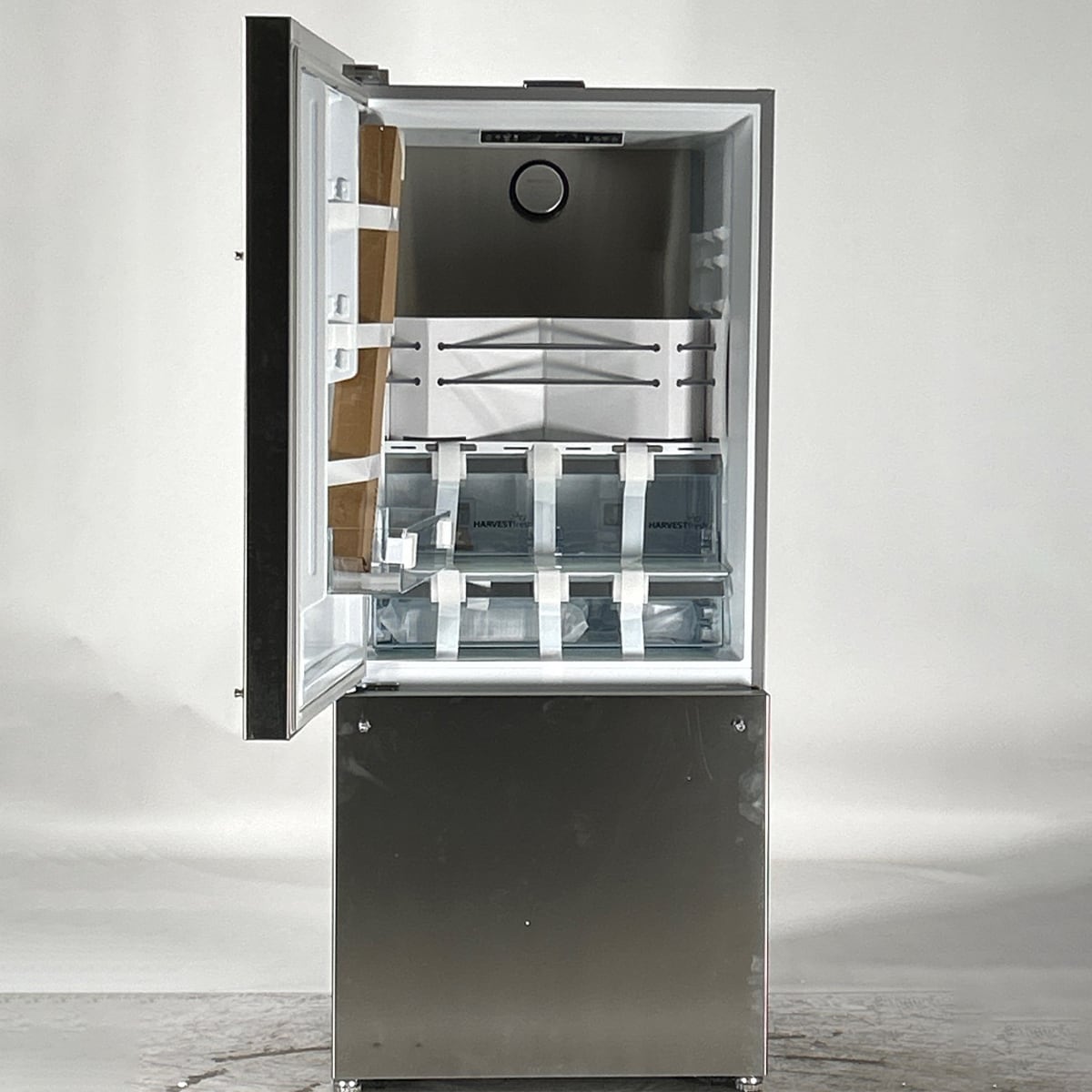 Beko 30 in. 16.1 cu. ft. Smart Counter Depth Bottom Freezer Refrigerator with Ice Maker - Fingerprint Resistant Stainless (Open Box Good Condition), , hires