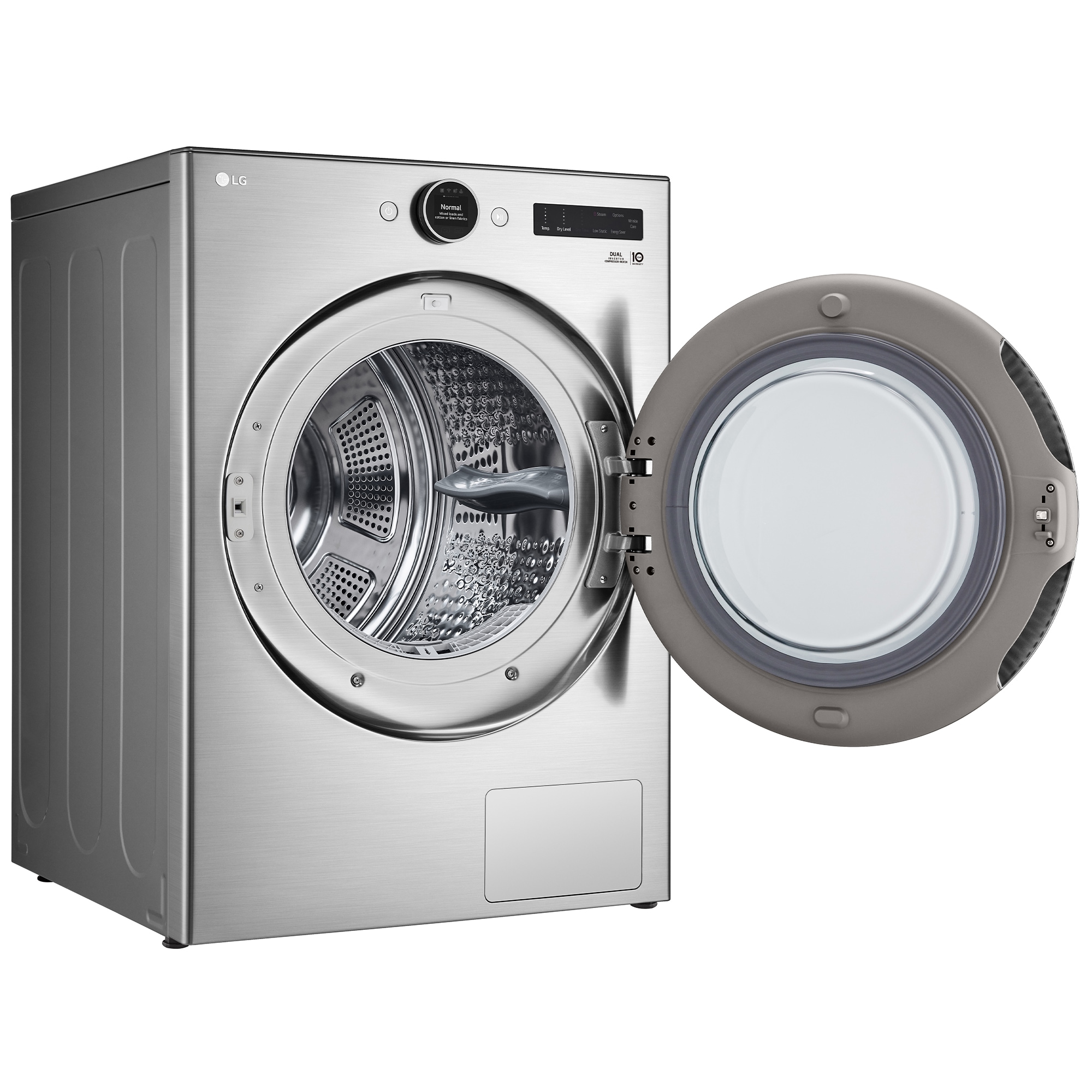 LG 27 in. 7.8 cu. ft. Smart Stackable Ventless Electric Dryer with Heat Pump & Sensor Dry - Graphite Steel, , hires