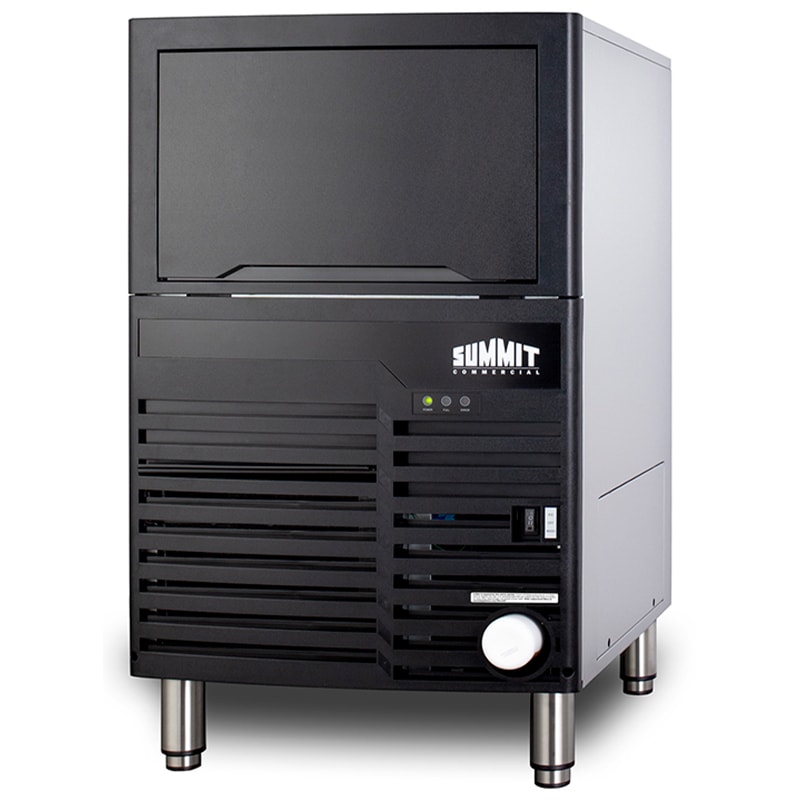 Summit 21 in. Built-In Undercounter Commercial-Use Ice Maker with 27 lb. Ice Storage, Auto-Defrost & Digital Control - Black, , hires