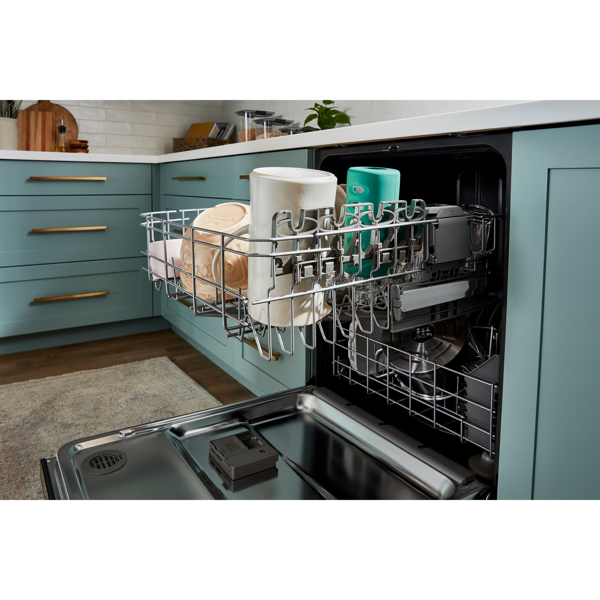 Whirlpool 24 in. Top Control Dishwasher with 55 dBa Sound Level & Pocket - Stainless Steel, Stainless Steel, hires
