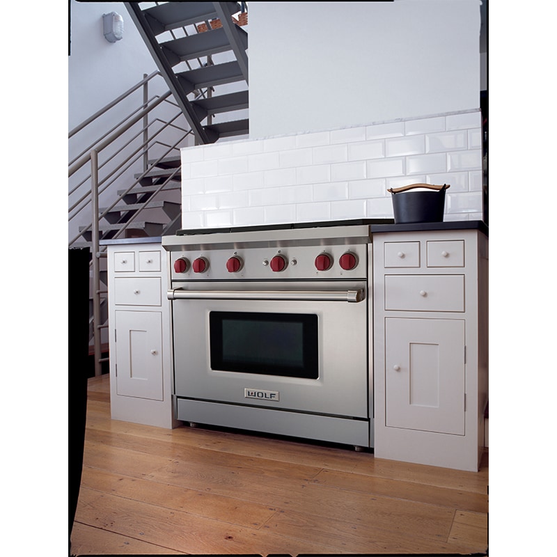 Wolf 36 in. 5.5 cu. ft. Standard Convection Gas Range with 6 Sealed Burners - Stainless Steel, , hires