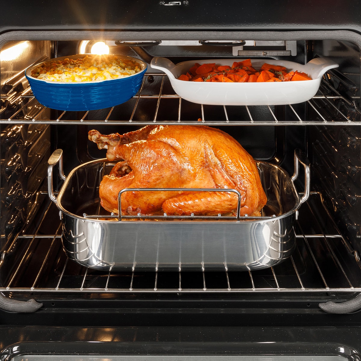 GE 500 Series 30 in. 5.3 cu. ft. Slide-In Gas Range with 5 Sealed Burners & Griddle - Stainless Steel, , hires