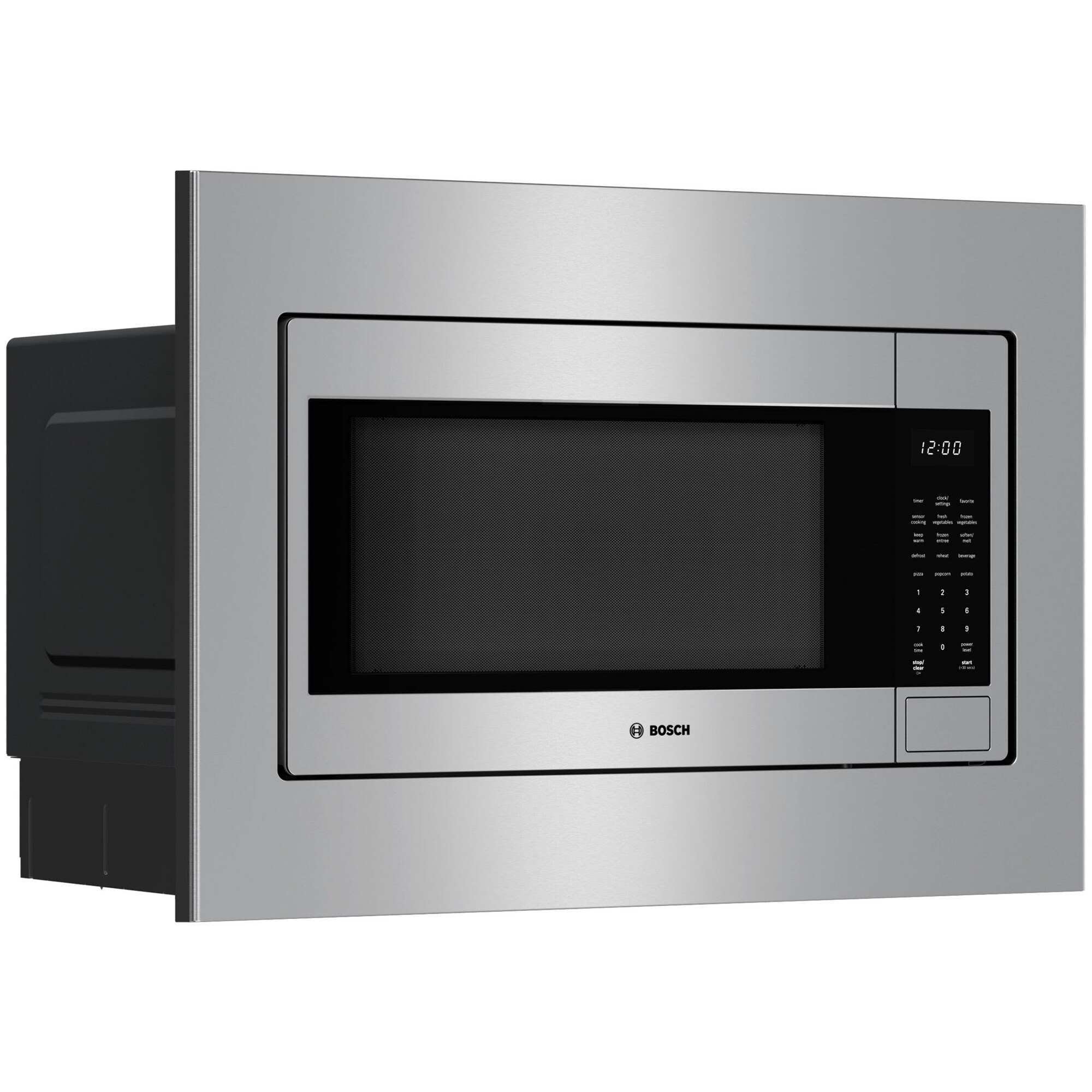 Bosch 300 Series 24 in. 2.1 cu. ft. 1000W Built-In Microwave with Sensor Cooking - Stainless Steel, , hires