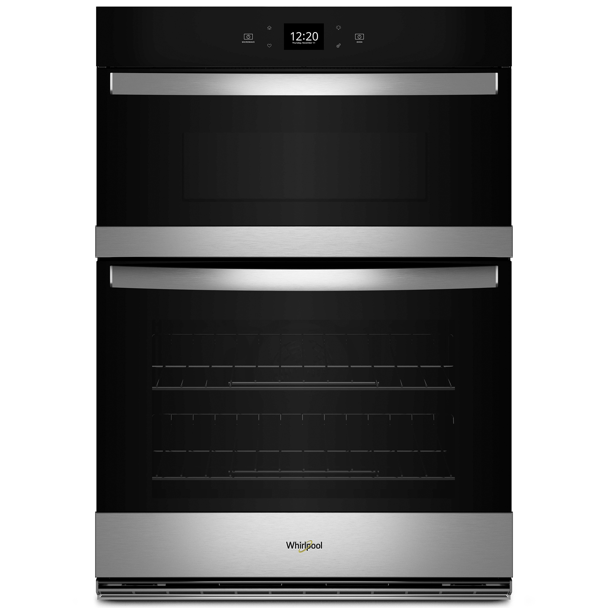 Whirlpool 30 in. 6.4 cu. ft. Smart Electric Microwave/Wall Oven Combo with Standard Convection & Sensor Cooking - Fingerprint Resistant Stainless, , hires