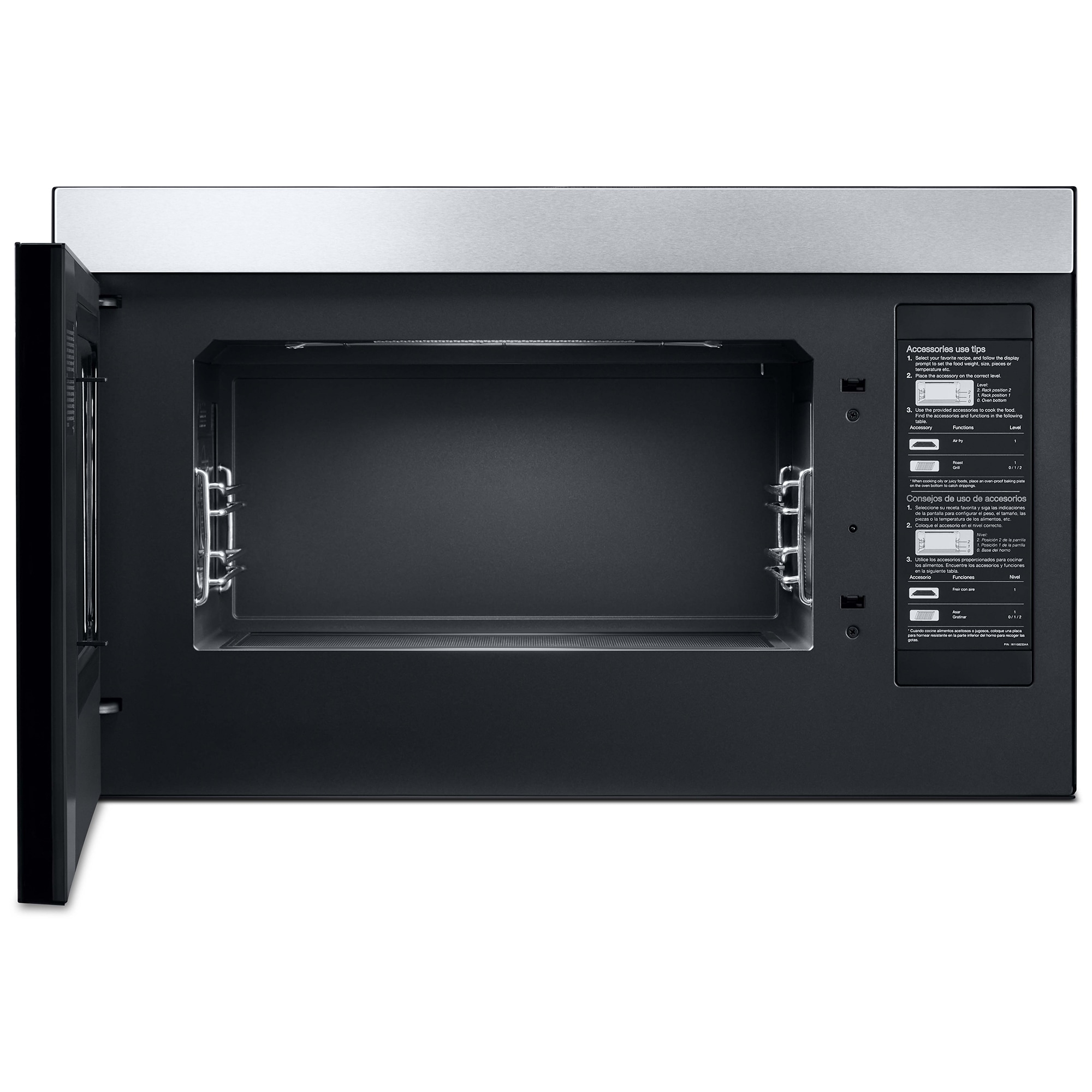 JennAir 30 in. 1.1 cu. ft. 1000W Smart Over-the-Range Microwave with 400 CFM, Convection & Sensor Cooking - Floating Glass Black, , hires