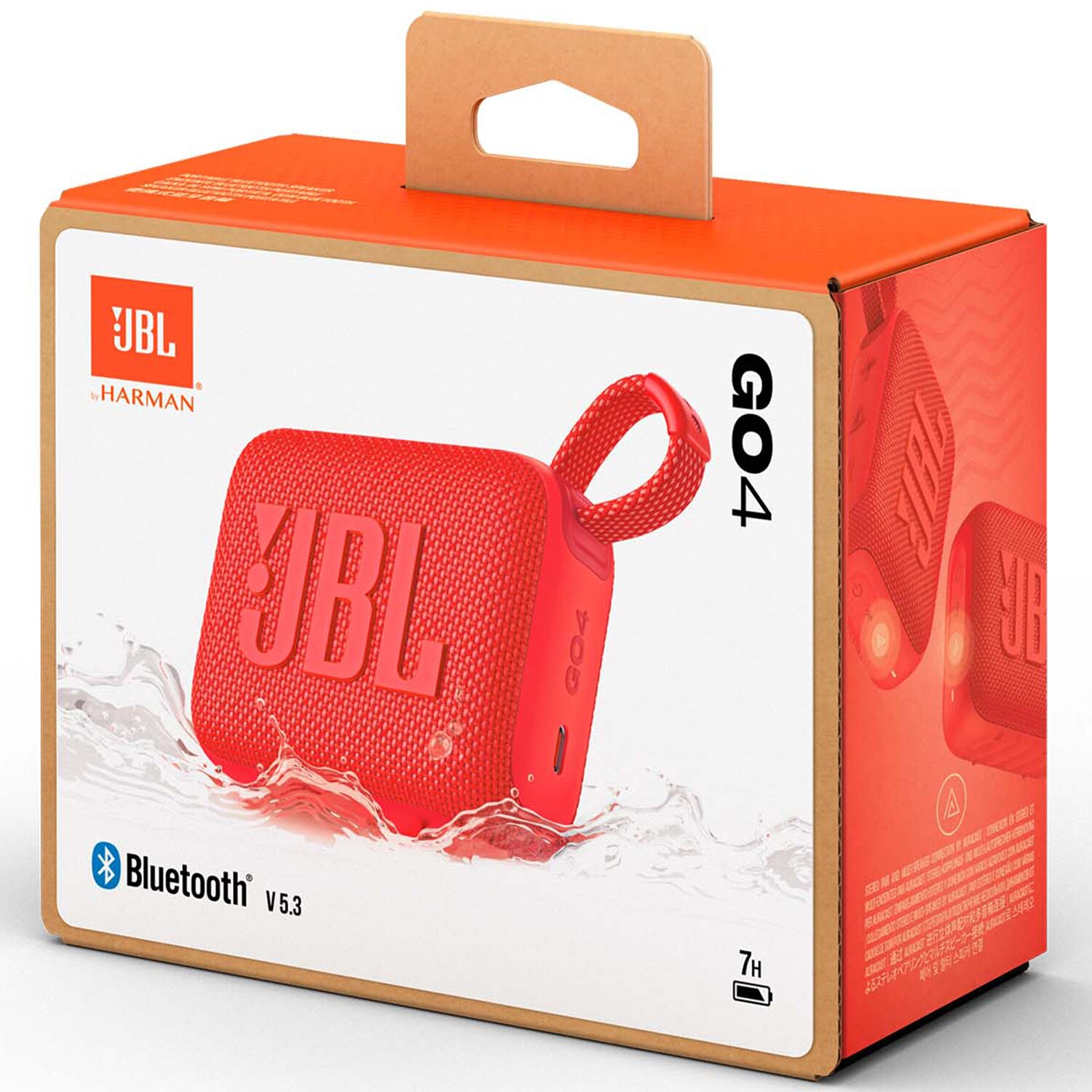 JBL Go 4 Ultra Portable Rechargeable Waterproof Bluetooth Speaker - Red, Red, hires
