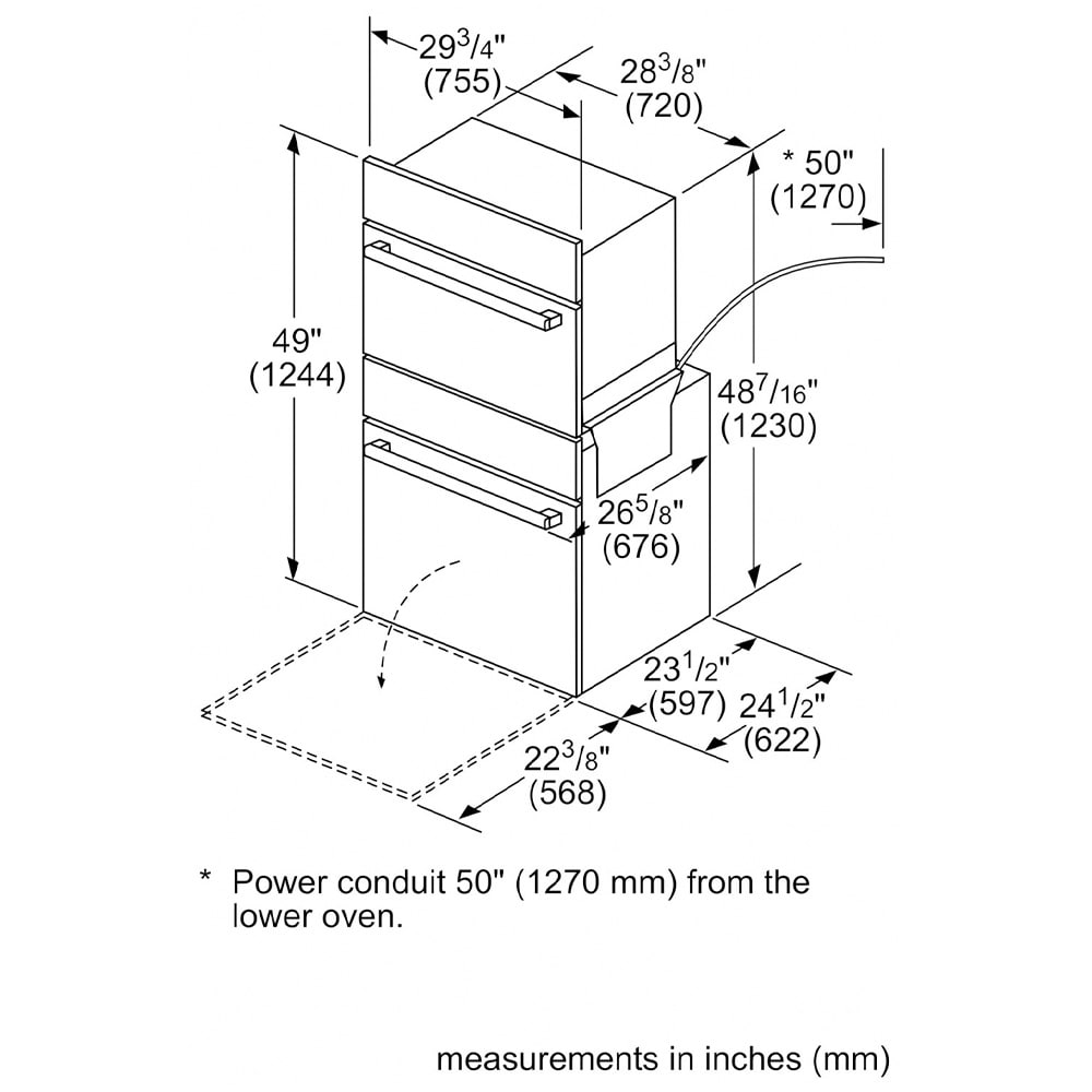 Bosch Benchmark Series 30" 6.0 Cu. Ft. Electric Double Wall Oven with