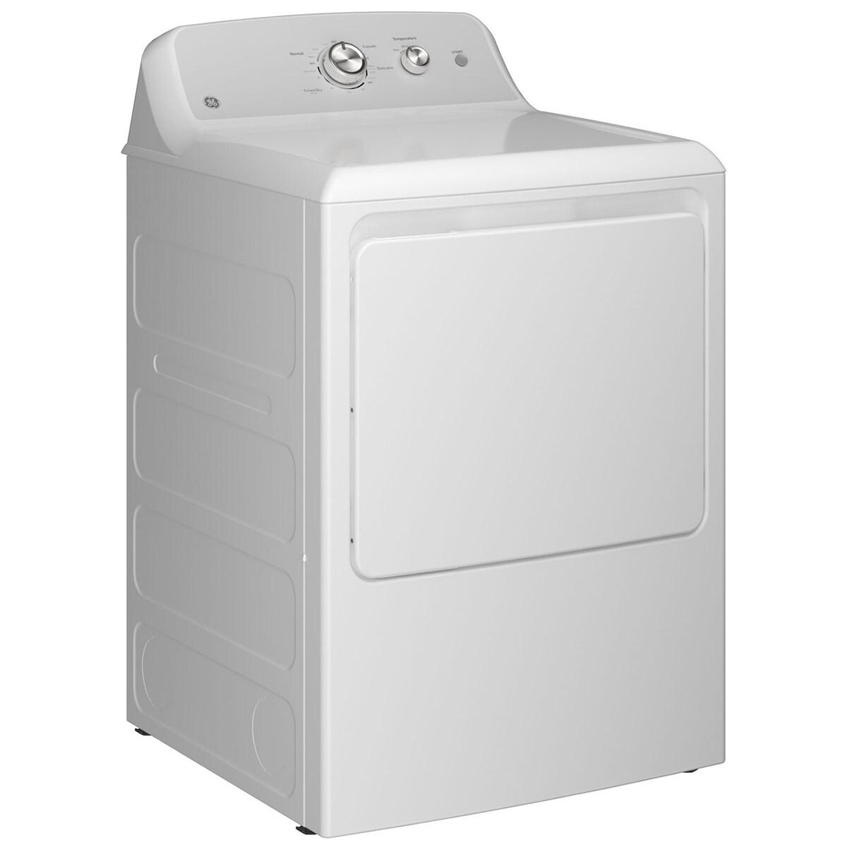 GE 27 in. 6.2 cu. ft. Electric Dryer with Up To 120 ft. Venting & Shallow Depth - White, , hires