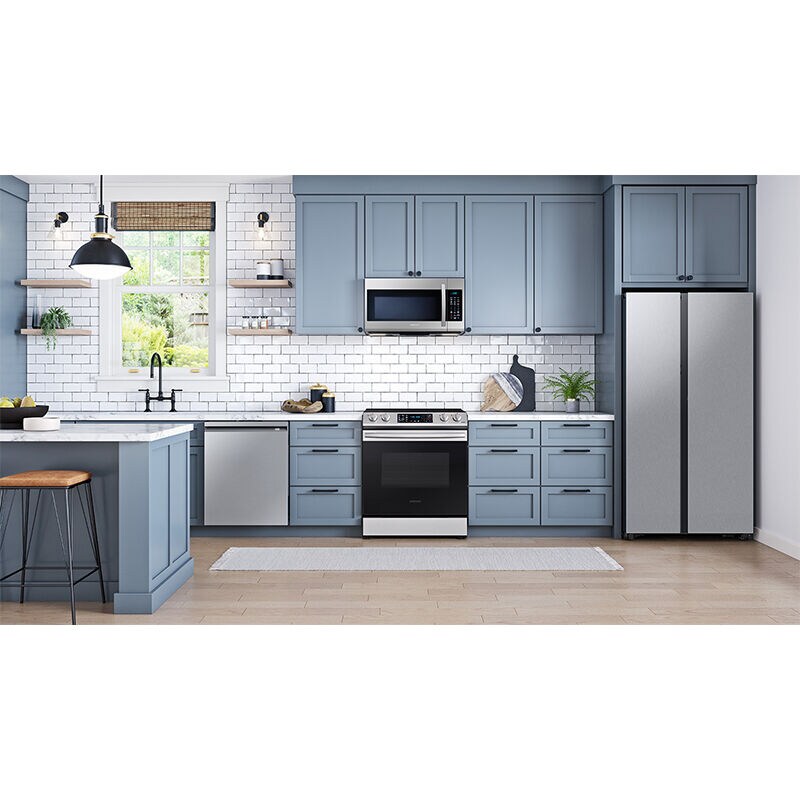 Samsung Bespoke 36 in. 22.6 cu. ft. Smart Counter Depth Side-by-Side Refrigerator with Internal Water Dispenser - Stainless Steel, Stainless Steel, hires