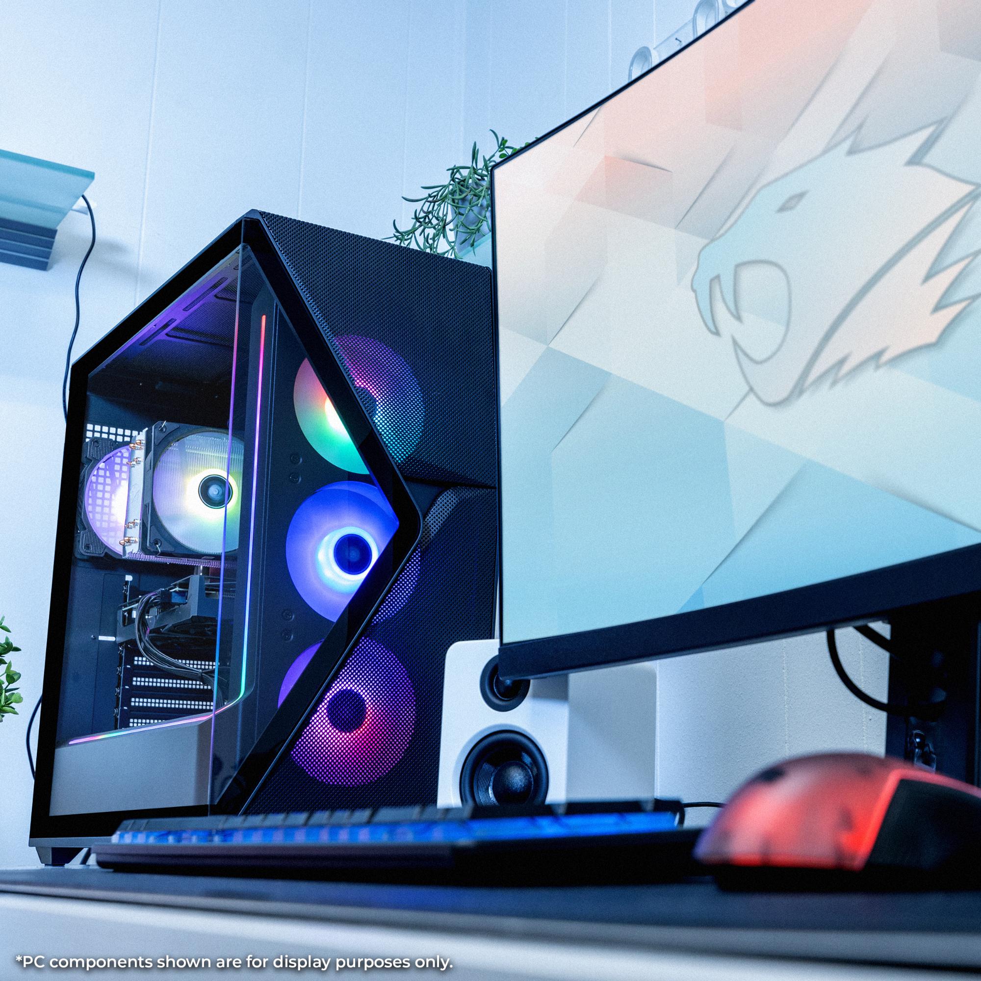 iBUYPOWER Slate Gaming Desktop with AMD Ryzen 9 9900X, 4.4 GHz, 12-Core CPU, GeForce RTX 5070Ti, 16GB VRAM GPU, 32 GB RAM, 2 TB SSD & Windows 11 Home - Black, , hires