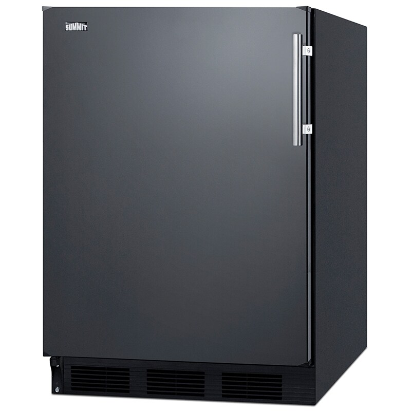 Summit 24 in. 5.1 cu. ft. Left-Hinged ADA Compliant Undercounter Refrigerator with Professional Handle - Black, , hires