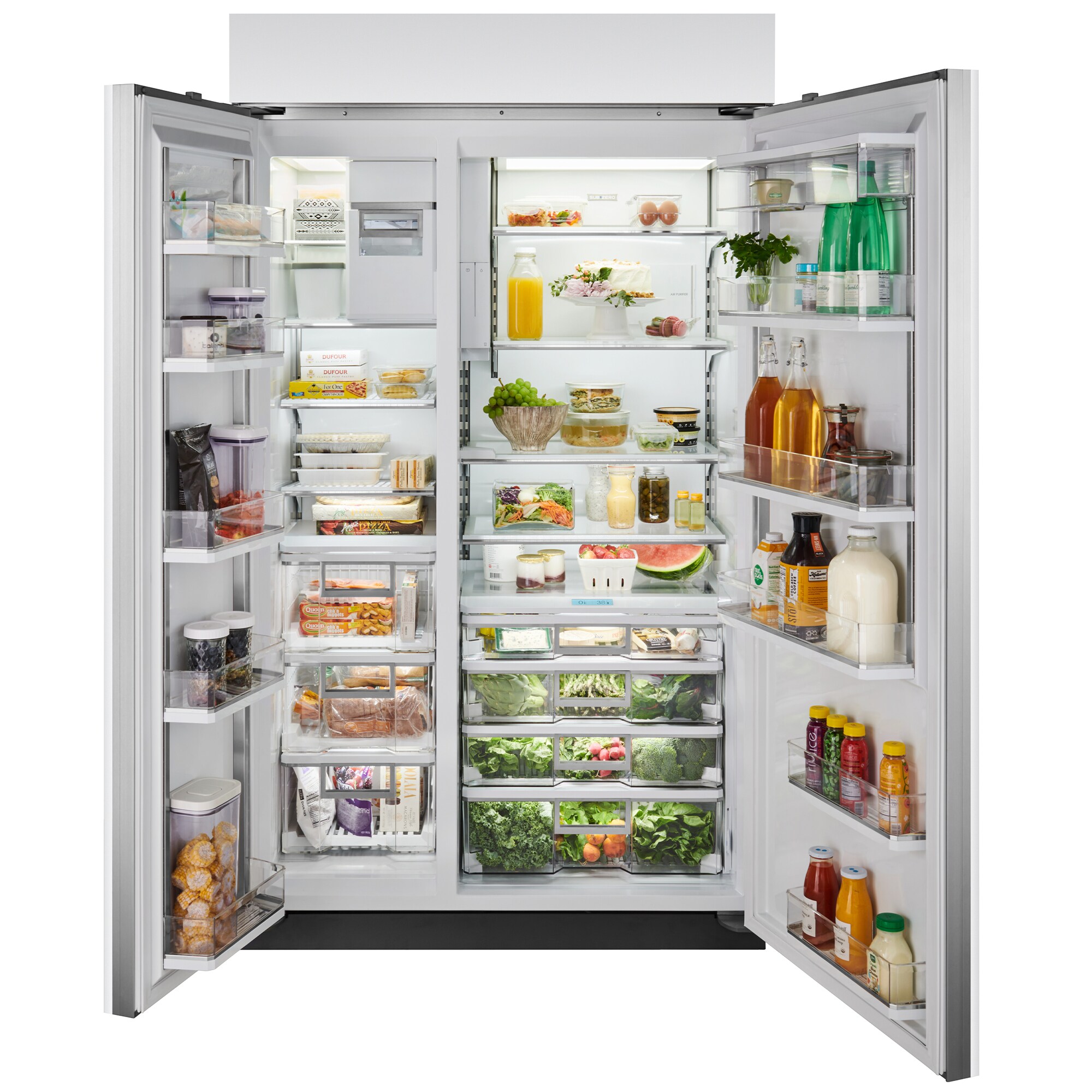 Sub-Zero Classic 48 in. 28.8 cu. ft. Built-In Smart Counter Depth Side-by-Side Refrigerator with Internal Ice & Water Dispenser - Custom Panel Ready, , hires