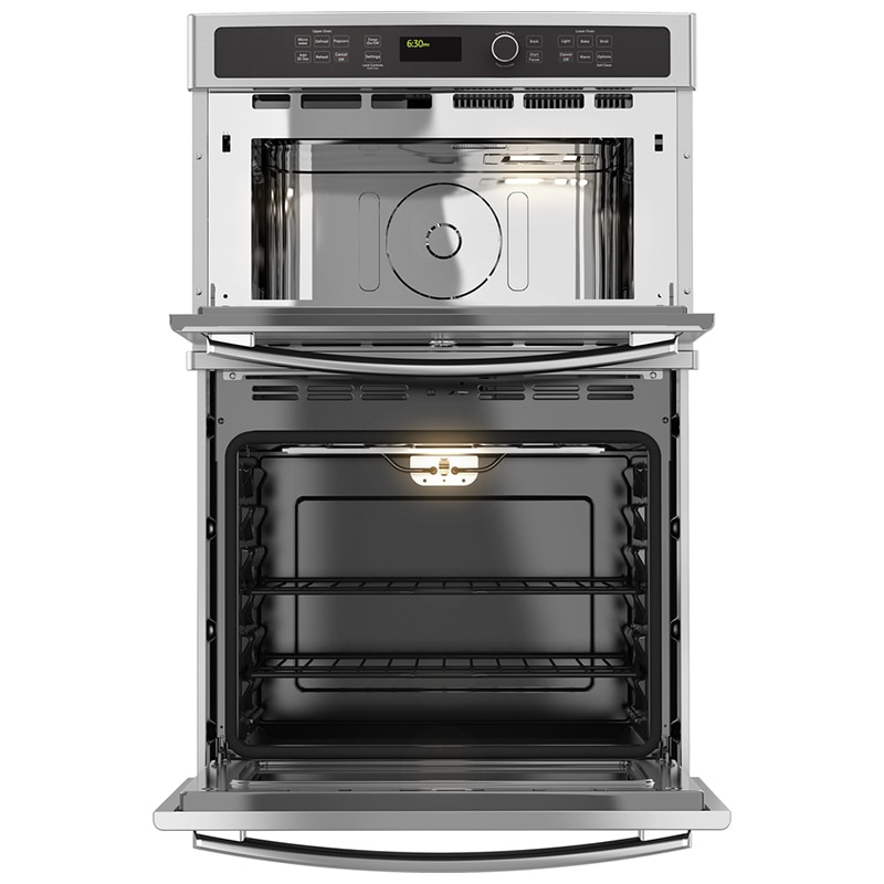 GE 27 in. 6 cu. ft. Electric Microwave/Wall Oven Combo with Sensor Cooking - Stainless Steel, Stainless Steel, hires