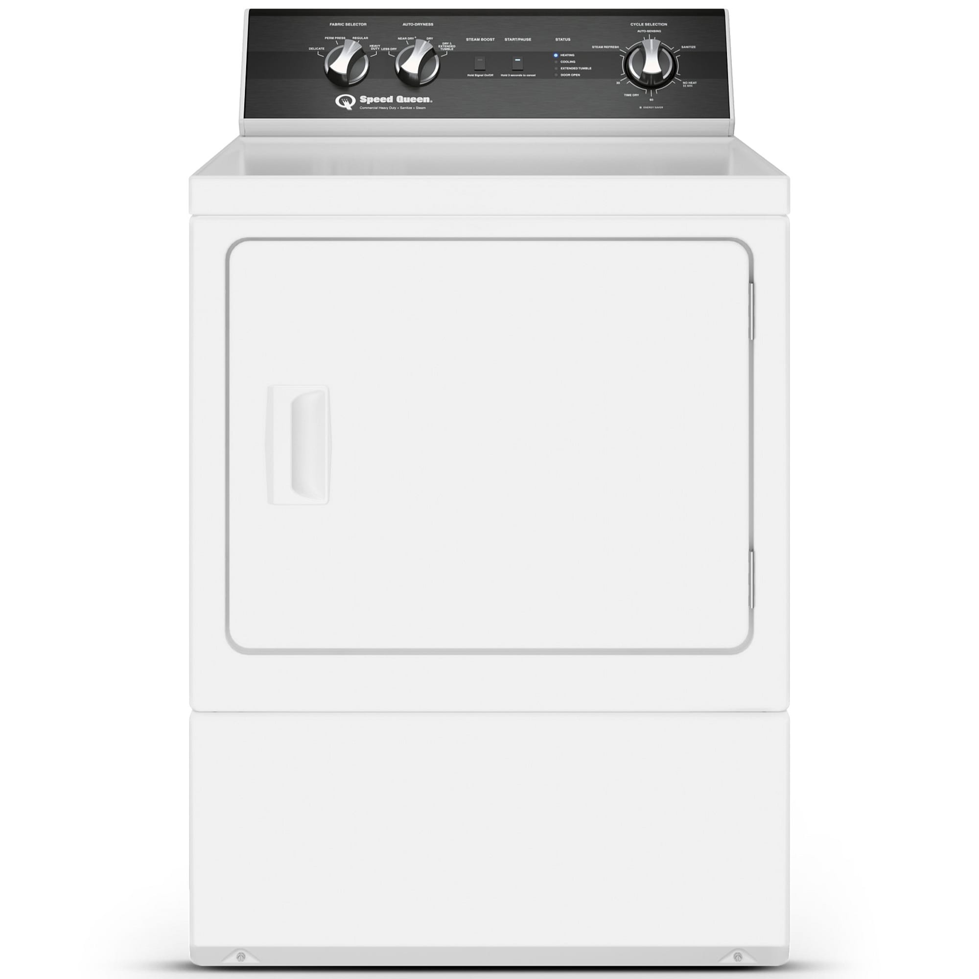 Speed Queen DR5 27 in. 7.0 cu. ft. Electric Dryer with Sensor Dry, Sanitize & Steam Cycle - White, , hires