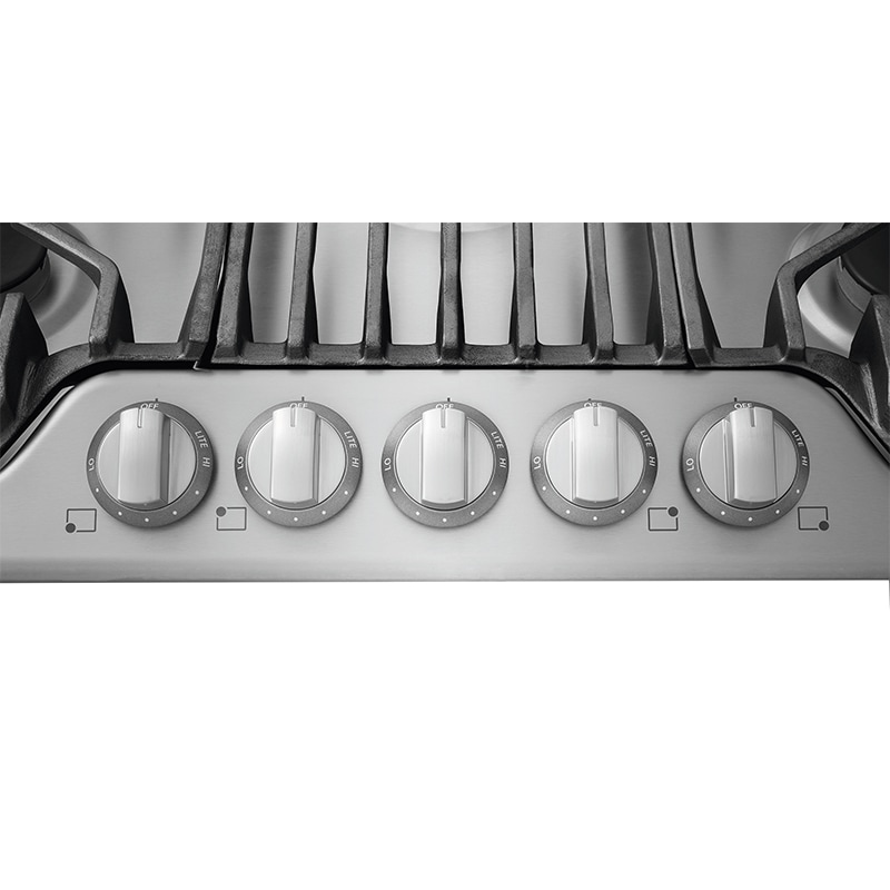 Frigidaire Professional 36 in. 5-Burner Natural Gas Cooktop with Griddle, Simmer Burner & Power Burner - Stainless Steel, , hires
