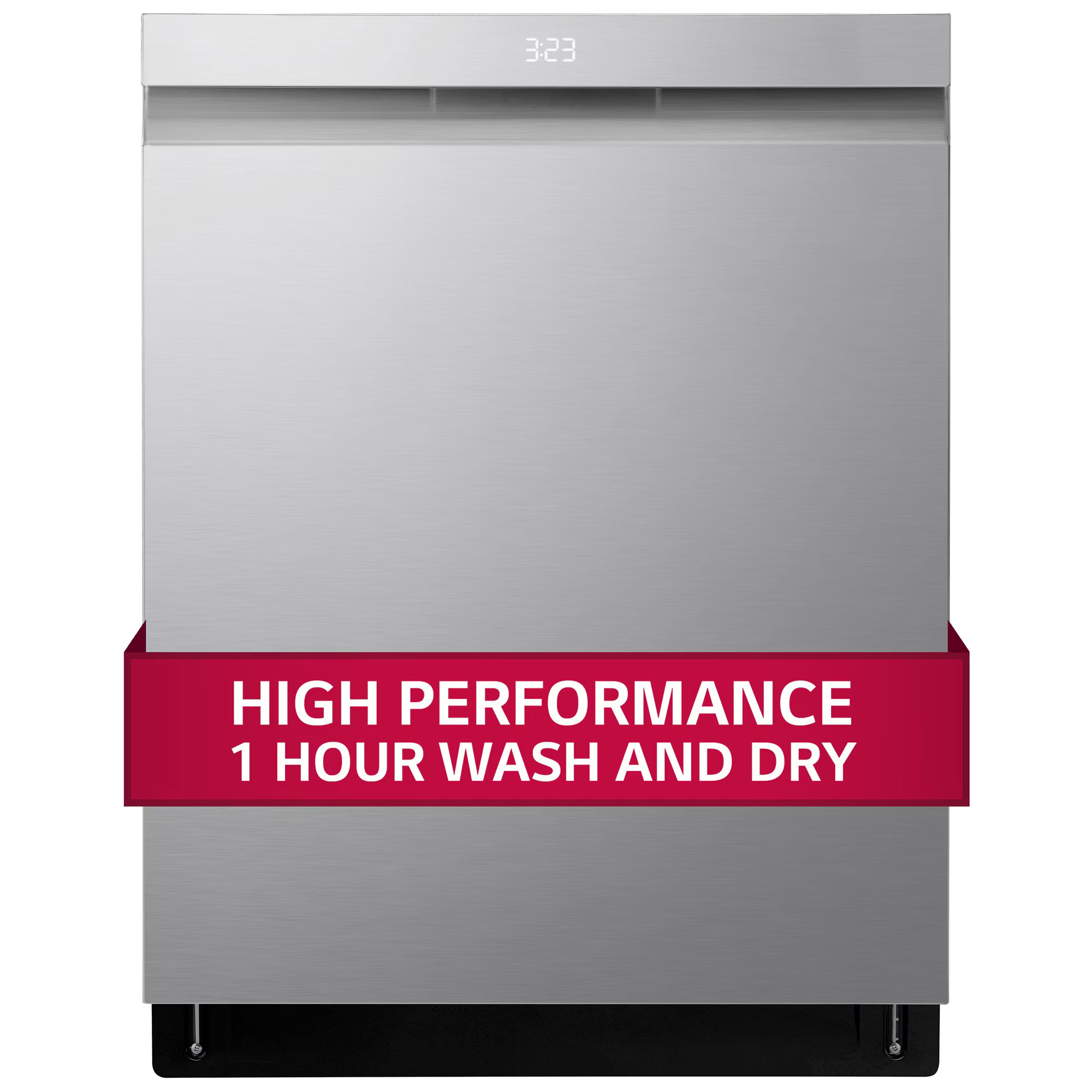 LG 24 in. Top Control Smart Dishwasher with 42 dBa Sound Level, 3rd-Rack, Dynamic Heat Dry & Pocket - PrintProof Stainless Steel, PrintProof Stainless Steel, hires