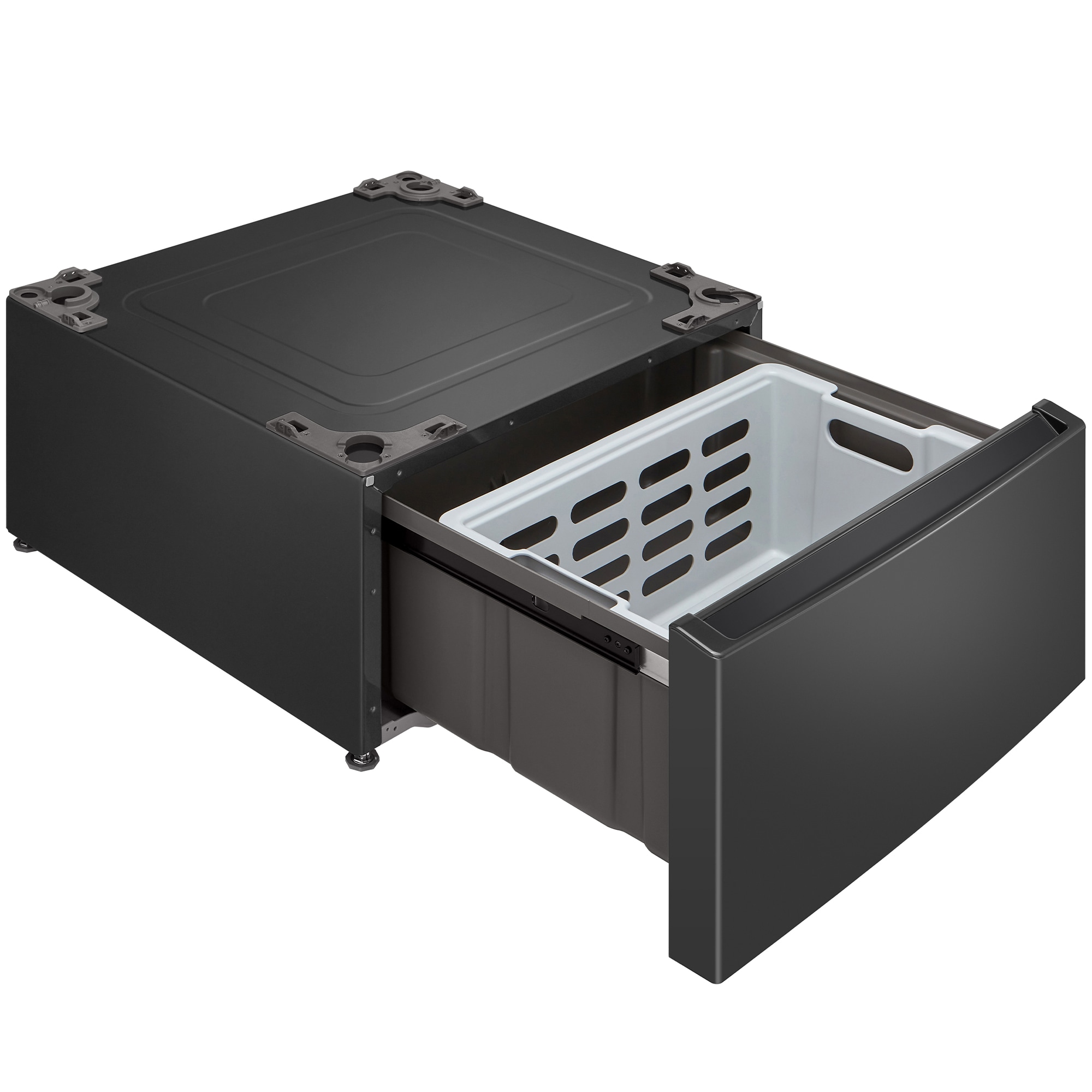 LG Laundry Pedestal Storage Drawer for 27 in. Front Load Washers & Dryers with Basket - Middle Black, , hires