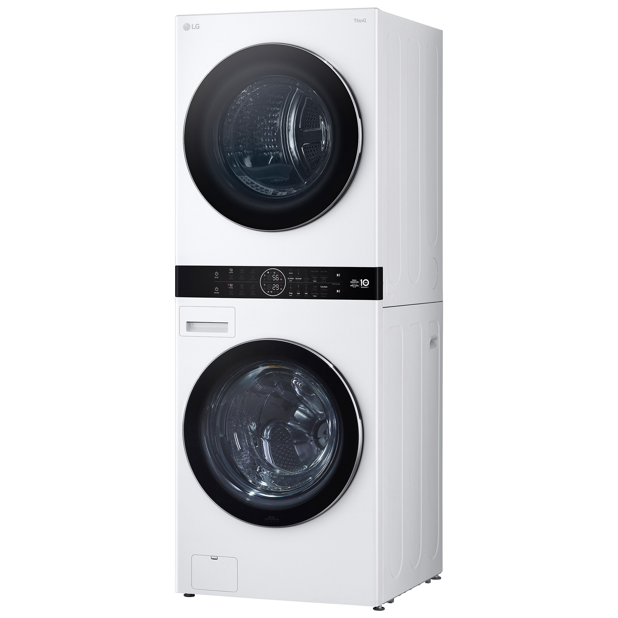 LG 27 in. 5.0 cu. ft. Smart Electric Front Load Ventless WashTower with Heat Pump, Center Control, AI Sensor Dry, Sanitize & Steam Cycle - White, , hires