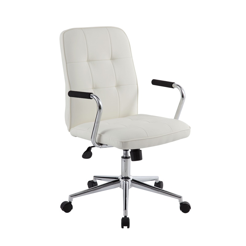 Boss Modern Task Chair With Arms - White (B331-WT)