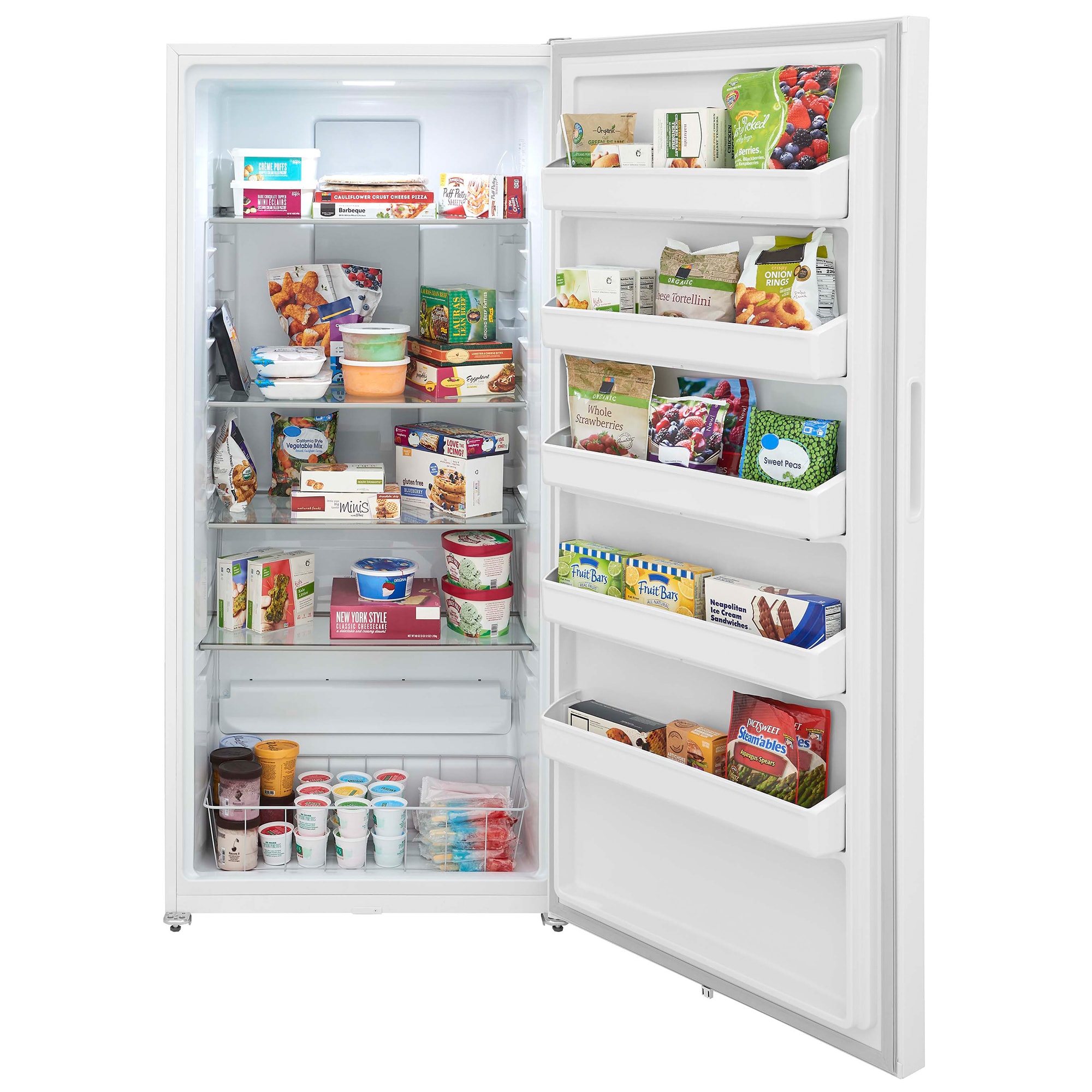 Frigidaire 33 in. 20.0 cu. ft. Garage-Ready Upright Freezer with Adjustable Shelves - White, White, hires