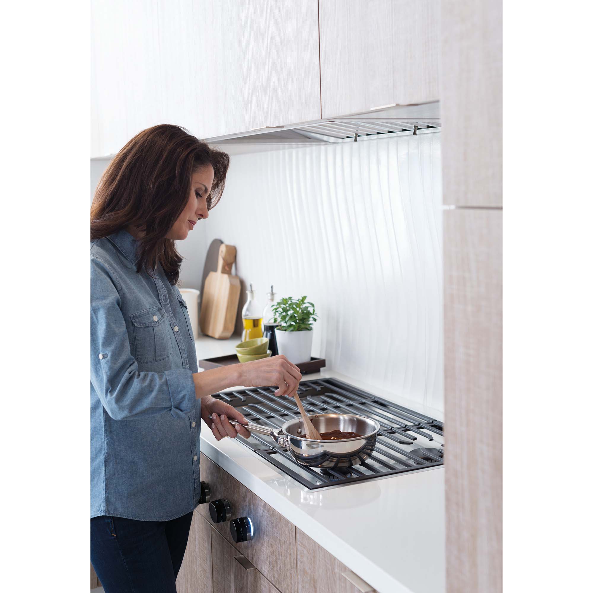 Wolf 34 in. Ducted Standard Style Range Hood with 2 LED Lights - Stainless Steel, , hires