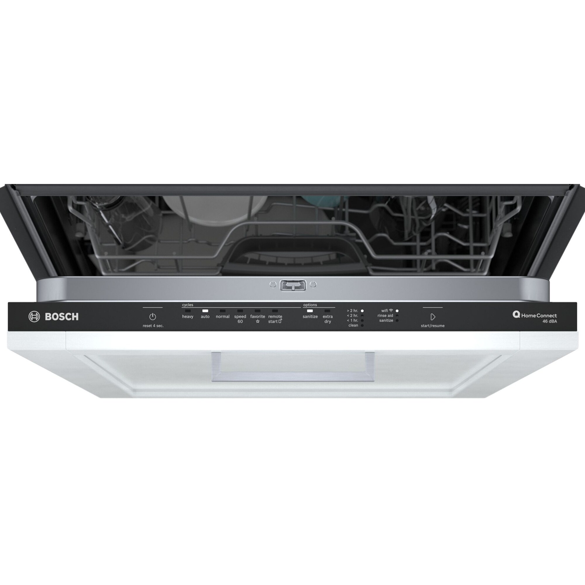 Bosch 300 Series 24 in. Top Control Smart Dishwasher with 46 dBa Sound Level, 3rd-Rack & PureDry - Custom Panel Ready, Custom Panel Required, hires