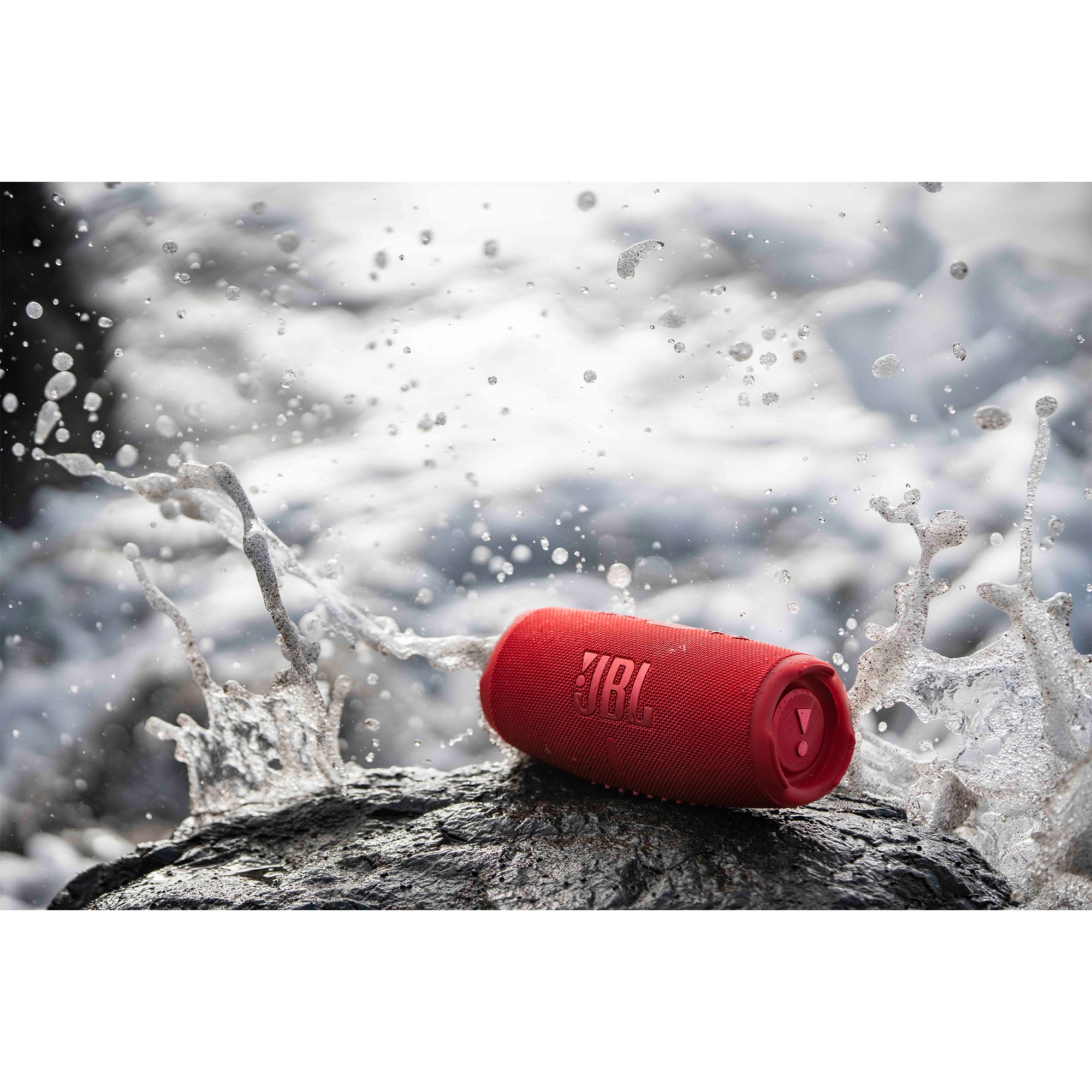 JBL Charge 5 Portable Rechargeable Waterproof Bluetooth Speaker - Red, Red, hires
